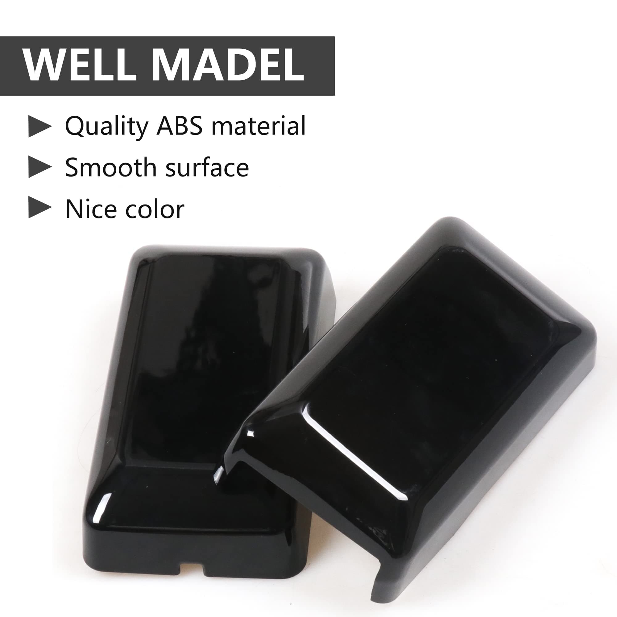 Rear Window Tailgate Right Left Hinge Cover Liftgate Glass Hinge Decals Trim for 2021 2022 2023 2024 2025 New Ford Bronco 2/4 Door Exterior Decorations Accessories 1 Pair Black