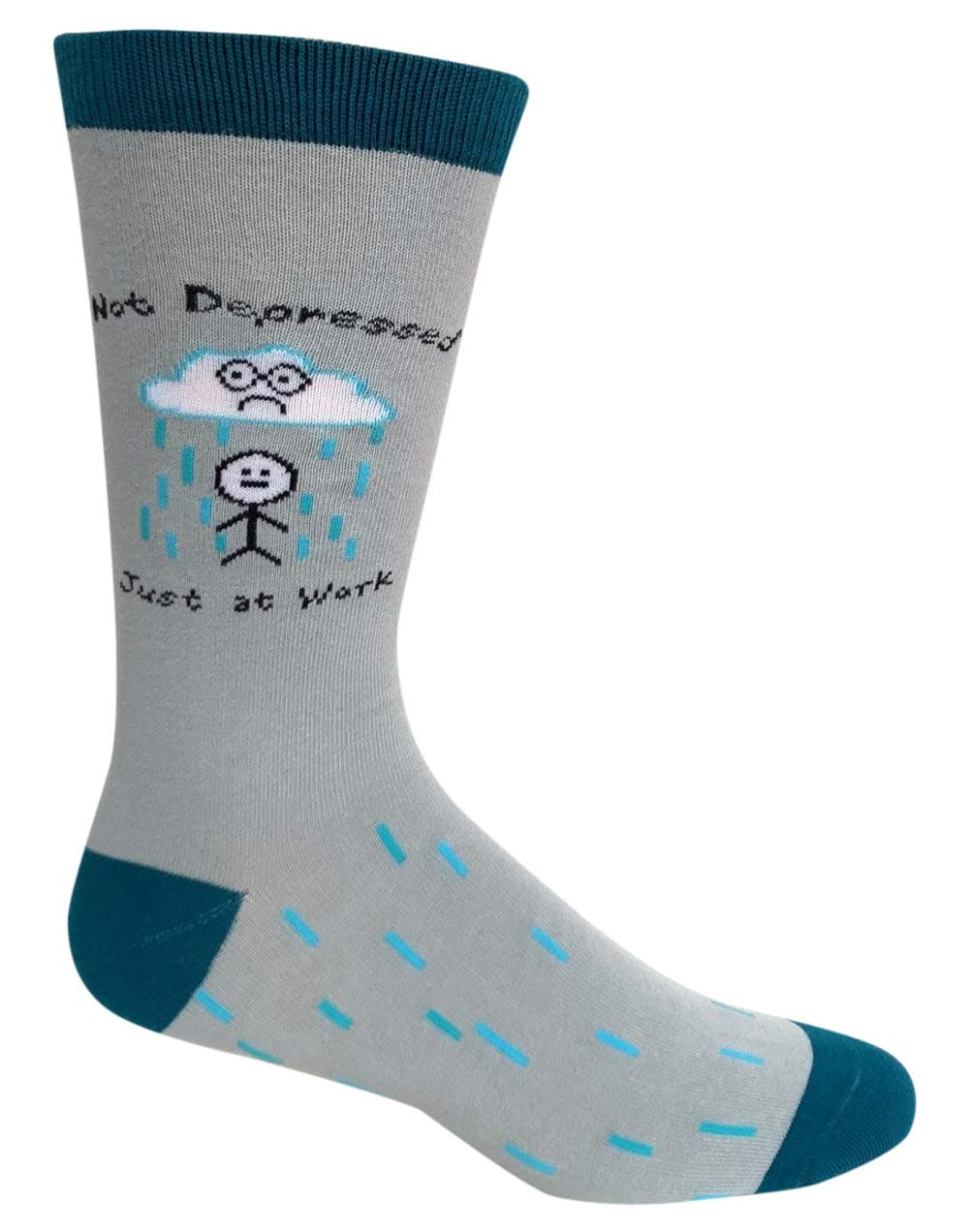 AnydazeMen's Crew Socks, Combed Cotton & smooth toe