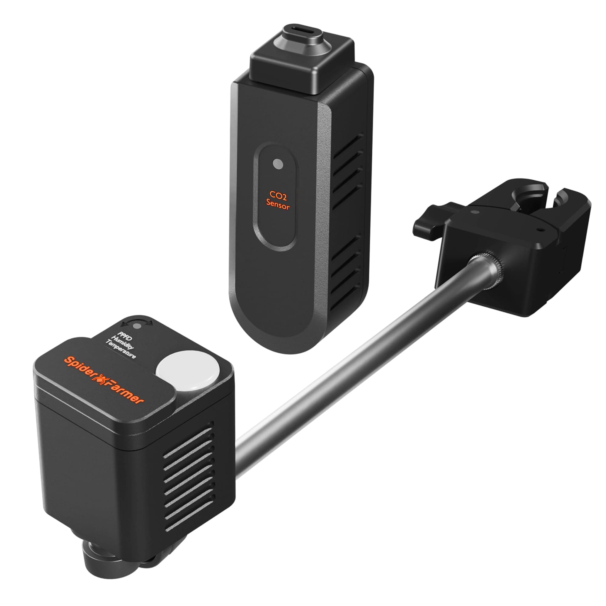 Spider Farmer GGS Sensor Pro Kits, 4-in-1 VPD/PPFD/Temp/Humid Sensor with CO2 Sensor, for Indoor Growing Environmental Monitoring Precision Control