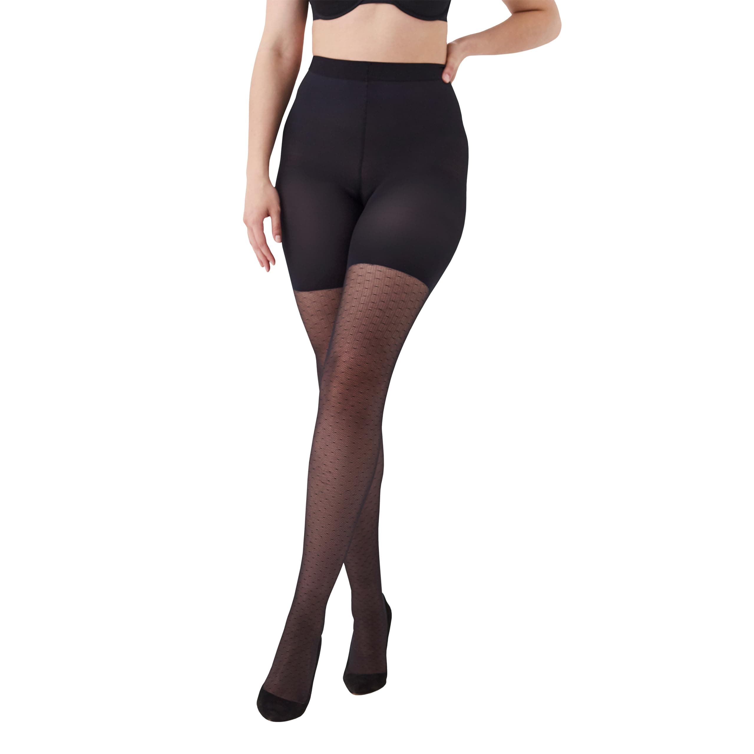 SPANX, FASHION Tight-End Tights, Micro Dot Fishnet