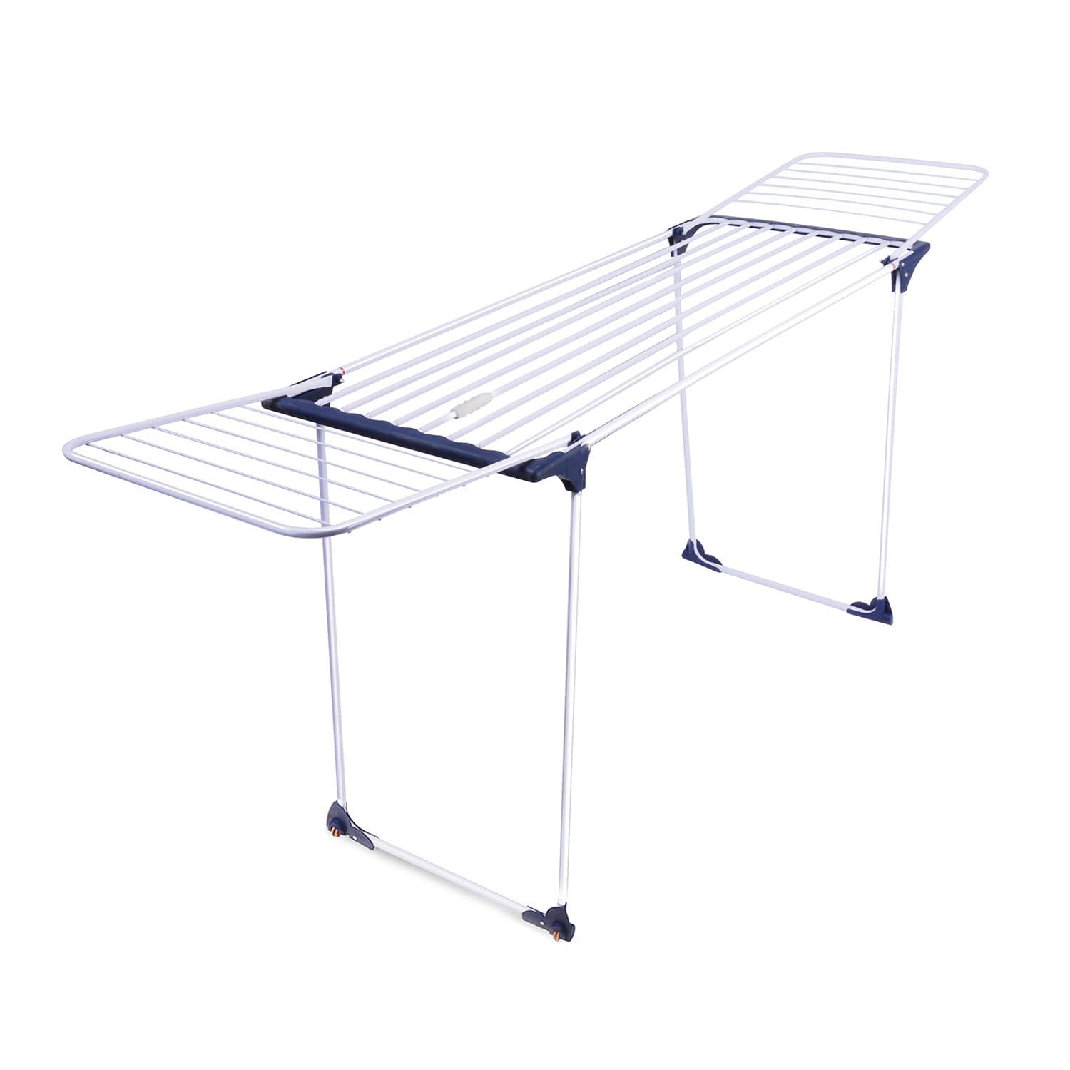 qobobo® Standing Laundry Drying Rack 20m Max Clothes Airer Drying Space with Wheels Foldable Flexible
