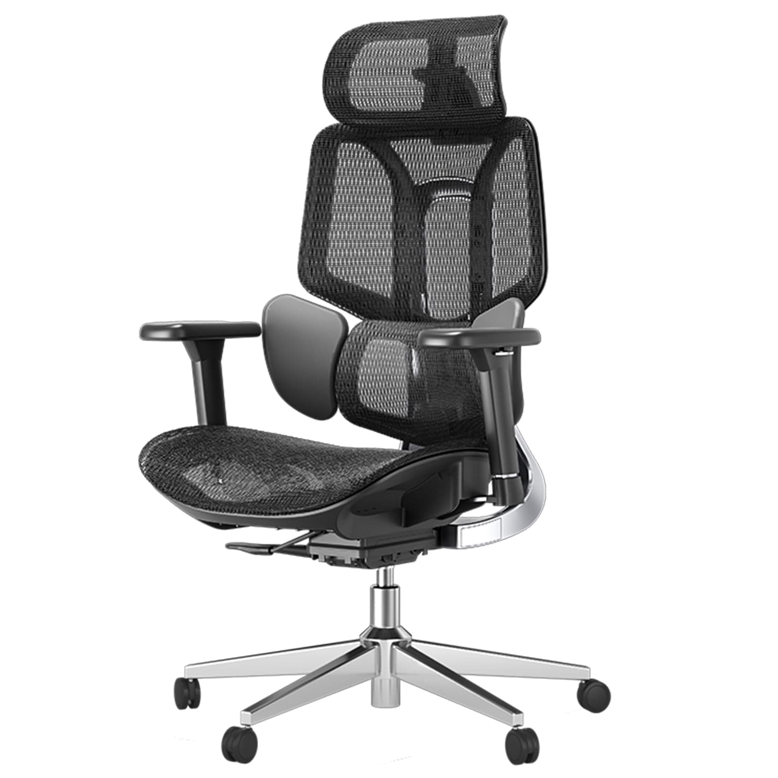 Hbada E3 Air Ergonomic Office Chair with Dynamic Lumbar Support, 3D Adjustable Headrest for Home Office Chair, 3D Adjustable Armrests Desk Chair, Swivel Big and Tall Computer Chair, Black