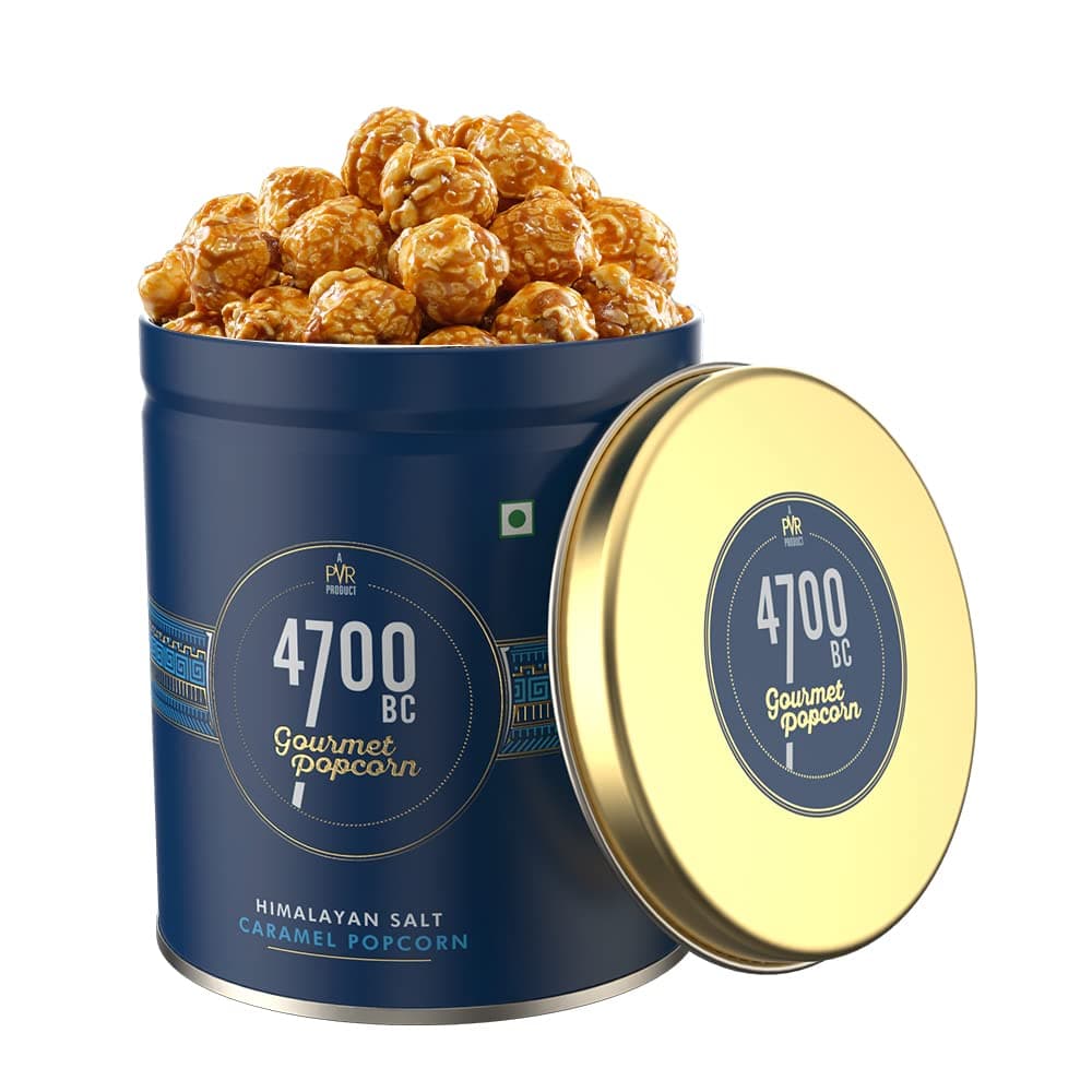- Himalayan Salt Caramel Popcorn, Tin, 125g
