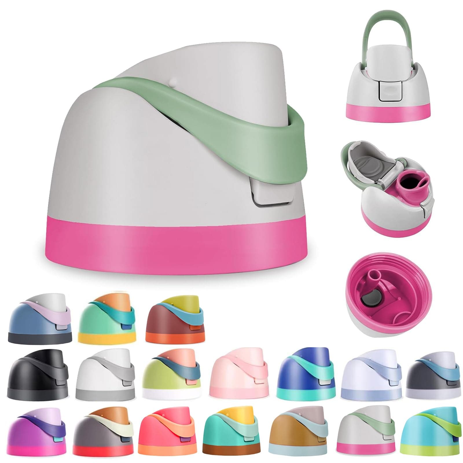 Replacement Lid for Owala Freesip, One Button Water Bottle Top Replacement Cap Compatible with Owala Cup 16oz 24oz 32oz 40oz, Leakproof Lids Accessory,BPA-Free,No Water Leakage