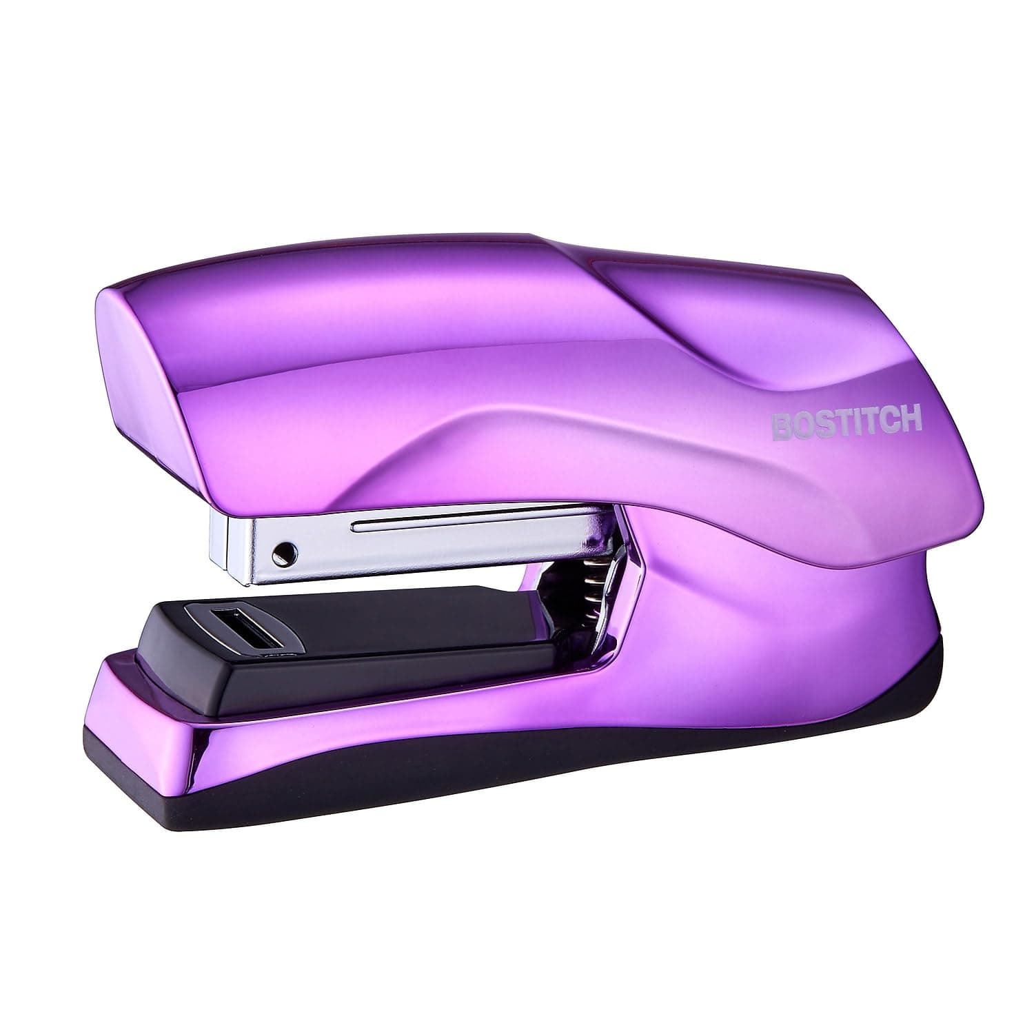 Bostitch Office Heavy Duty 40 Sheet Stapler, Small Stapler Size, Fits into The Palm of Your Hand; Metallic Purple