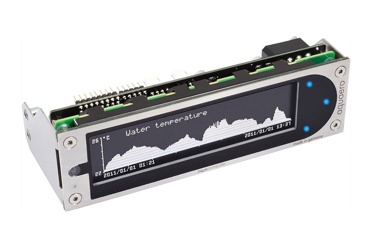 Aqua Computer aquaero 6 XT - fan speed controllers (Black, LCD, Touch)