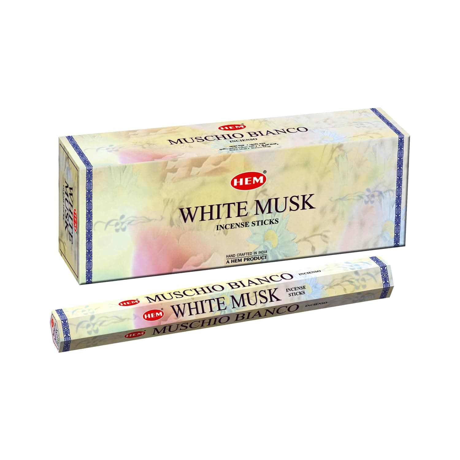 White Musk Incense Sticks Six-pack (~20 Sticks Per Pack) Box