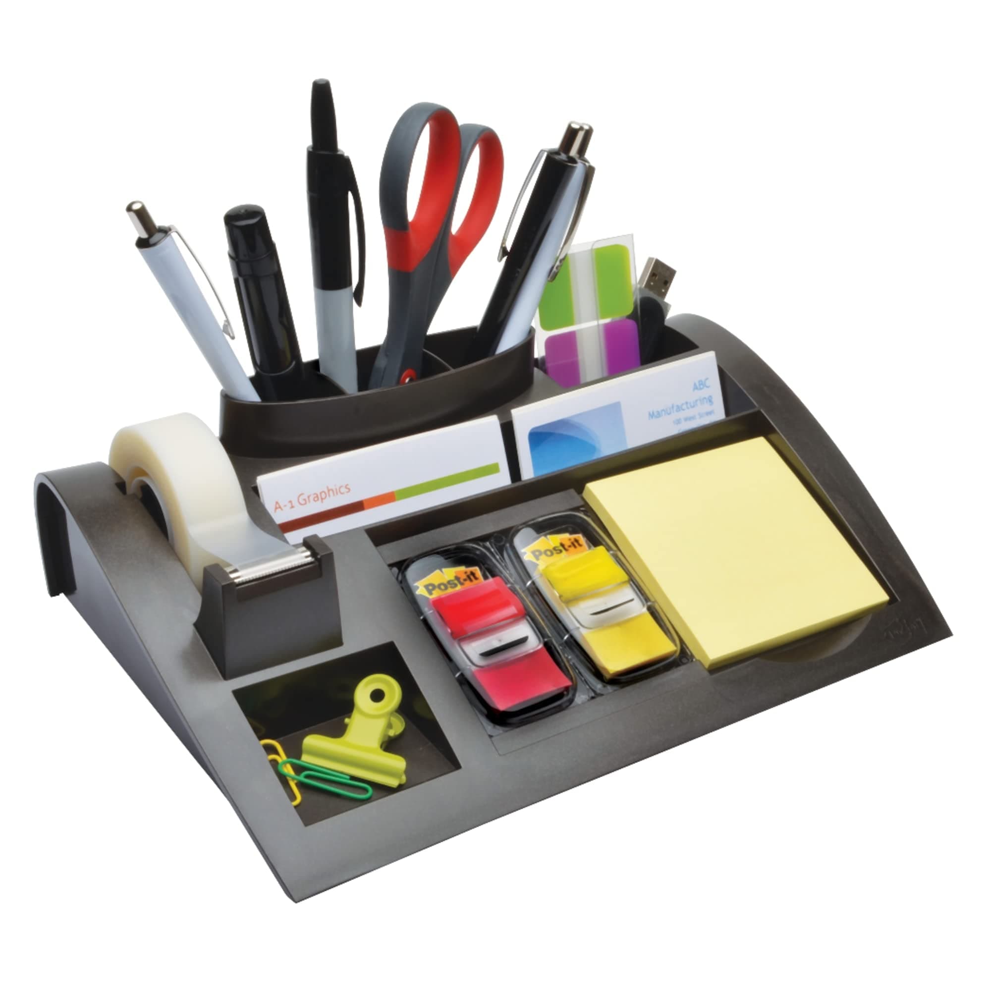 Post-It MMMC50 Desktop Organizer C50 - Charcoal Gray