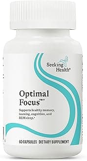 Optimal Focus, Supports Healthy Memory, Learning, cognition, and REM Sleep, Vegan and Vegetarian (60 Capsules)