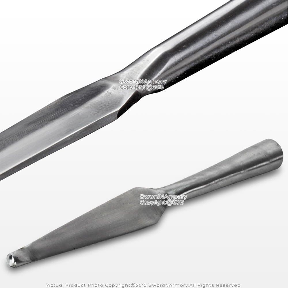 Medieval Gears Brand Medieval Spear Lance Spearhead for Reenactment Unsharpen Blunt Tip Hema SCA LARP