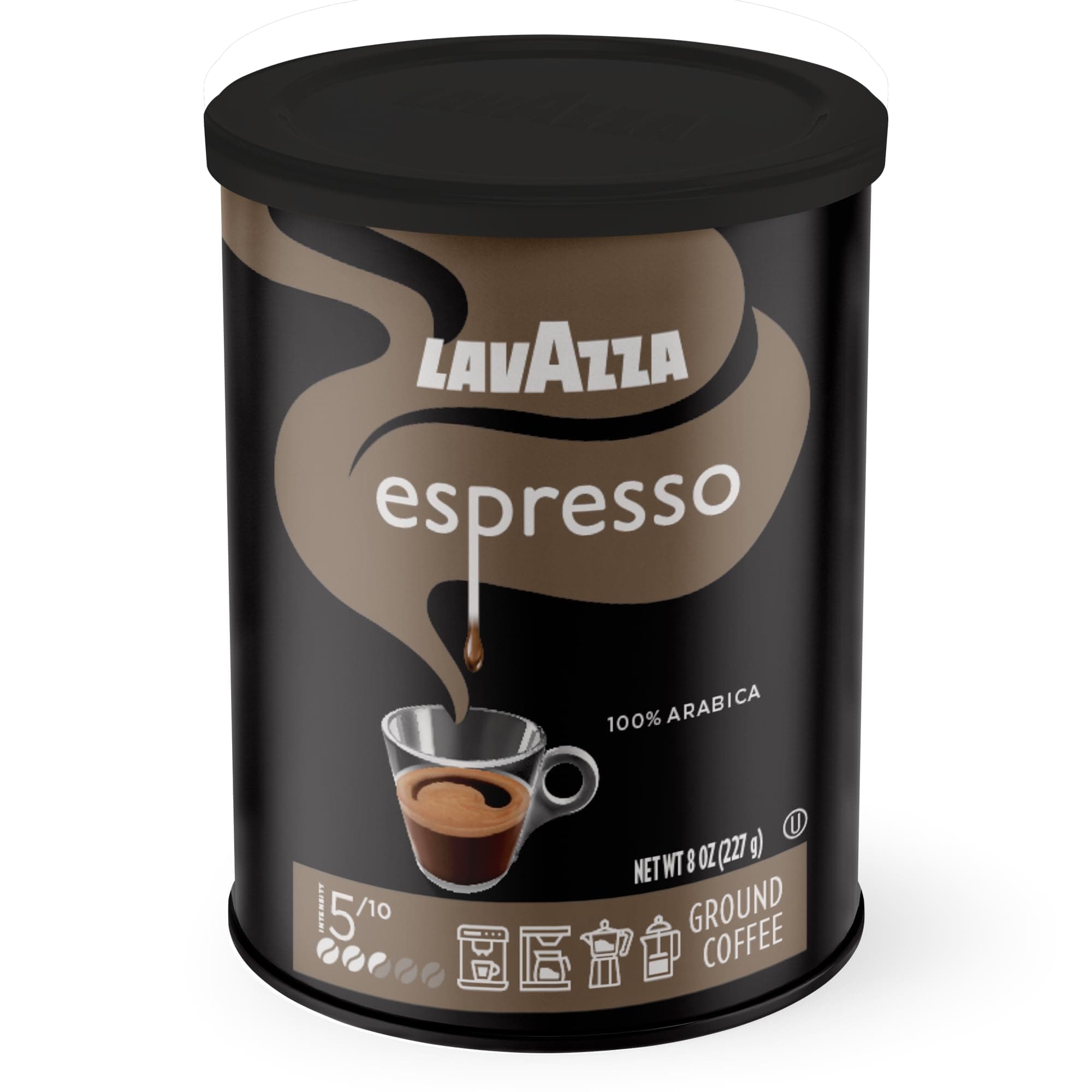 Lavazza Caffe Espresso - Medium Ground Coffee, 8-Ounce Cans (Pack of 4) by Lavazza