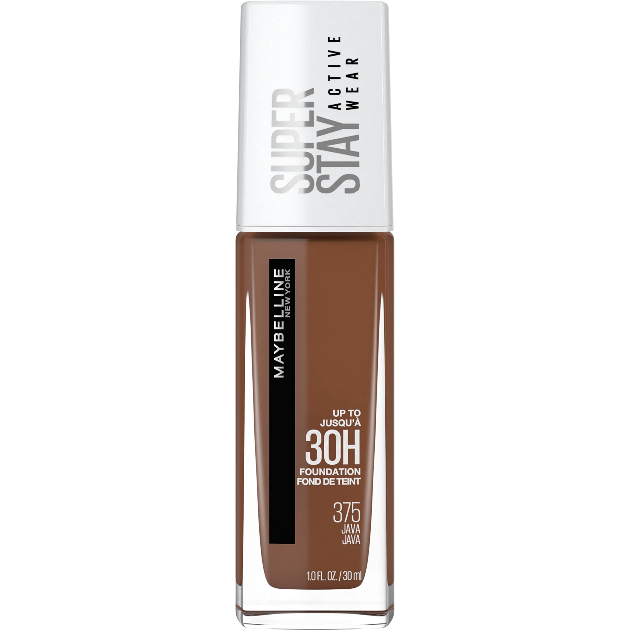 Maybelline Super Stay Full Coverage Liquid Foundation Active Wear Makeup, Up to 30Hr Wear, Transfer, Sweat & Water Resistant, Matte Finish, Java, 1 Count