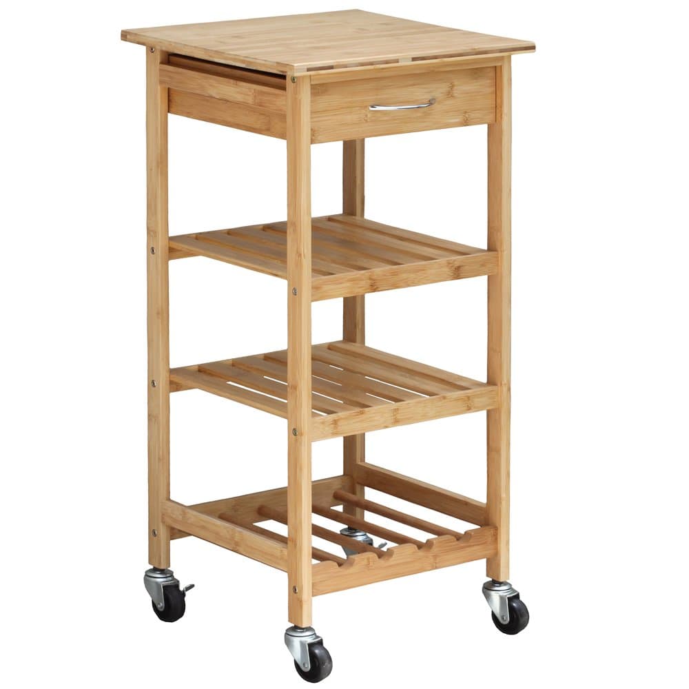 Design Group Bamboo Kitchen Trolley, Natural