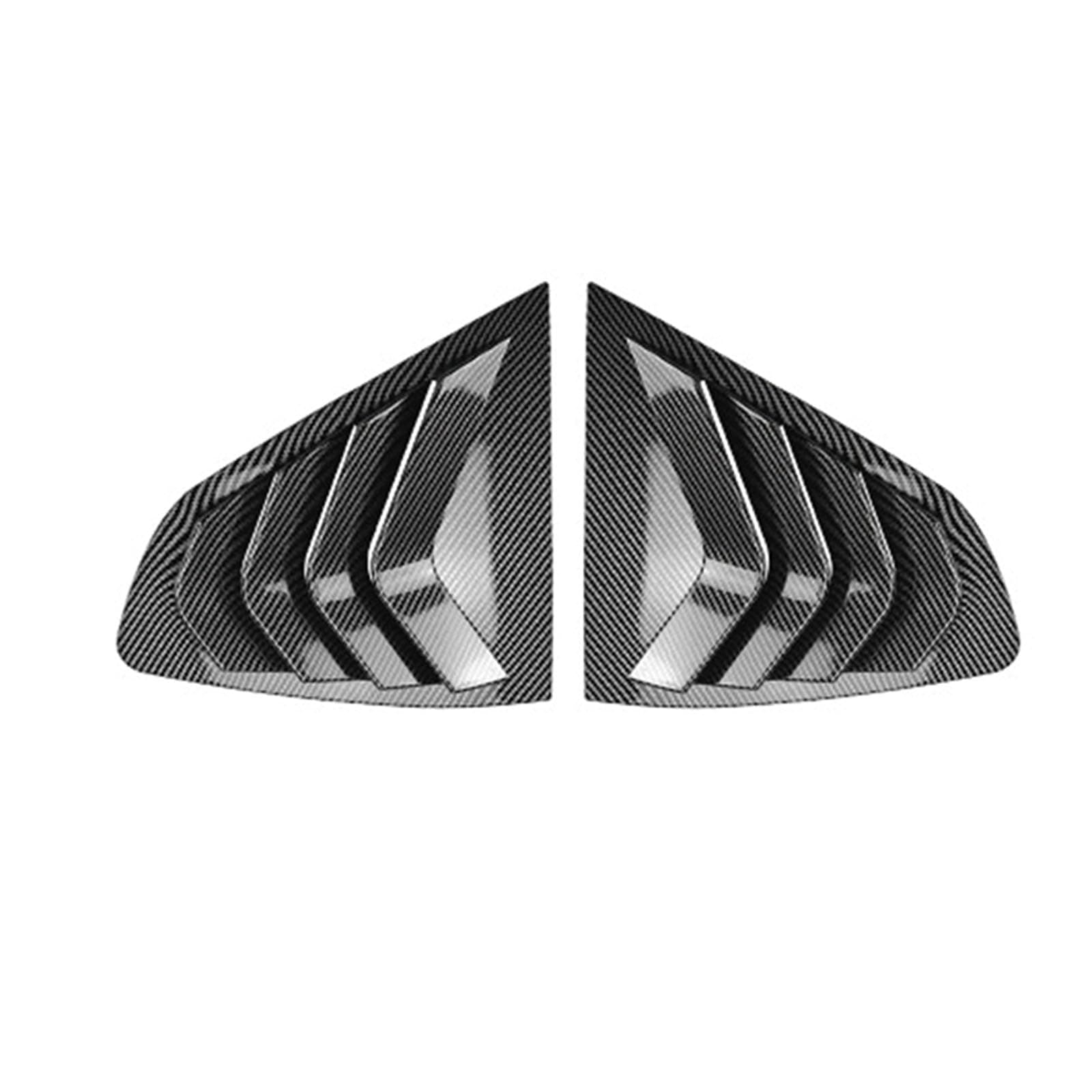 2Pcs Side Window Blind Rear Car Rear Window Louver Decor Accessory, Compatible with BMW X4 G02 2018+, B Carbon Fiber Look