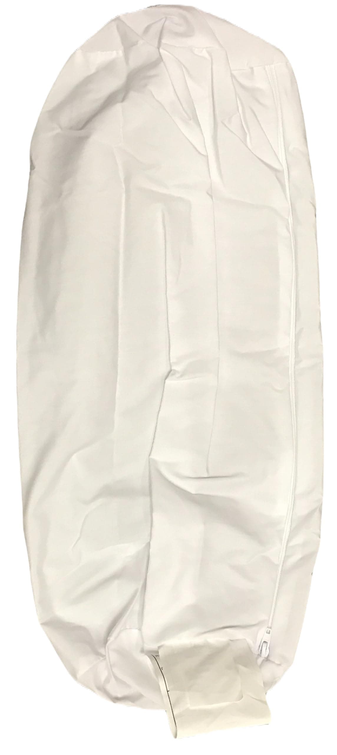 Jackson Roll Zip on Pillowcase (Pillow case only, Does not Include The Pillow) (White Polyester)