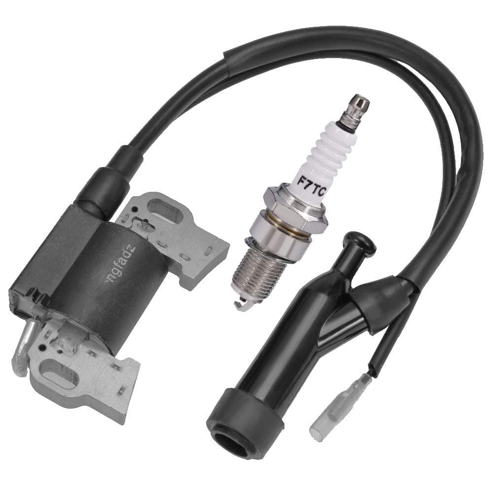 Ignition Coil + Spark Plug Replacement for Champion Power 196cc 6.5HP 3500 4000 Watt Gas Engine Generator