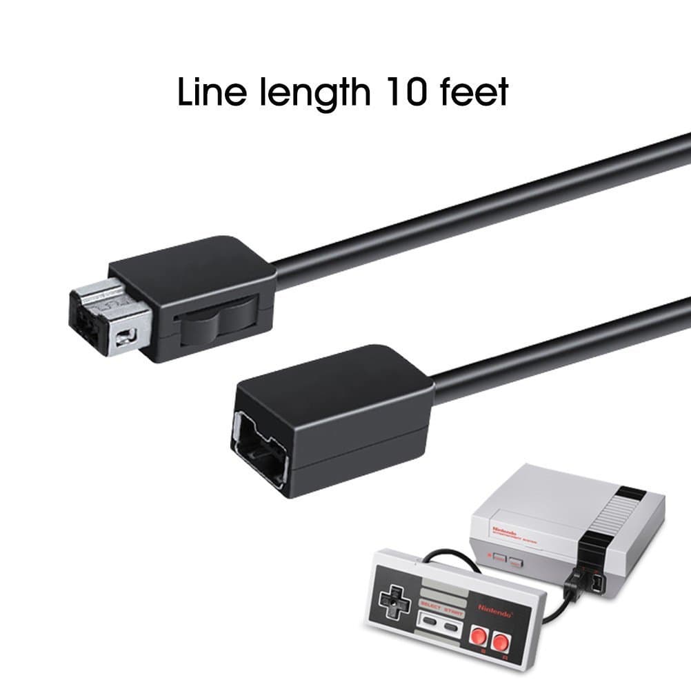 NES Mini Classic - WinDe 3M 10Ft Extension Cable / Cord / Lead for Nintendo Classic Mini NES (New 2016 Mini NES version)