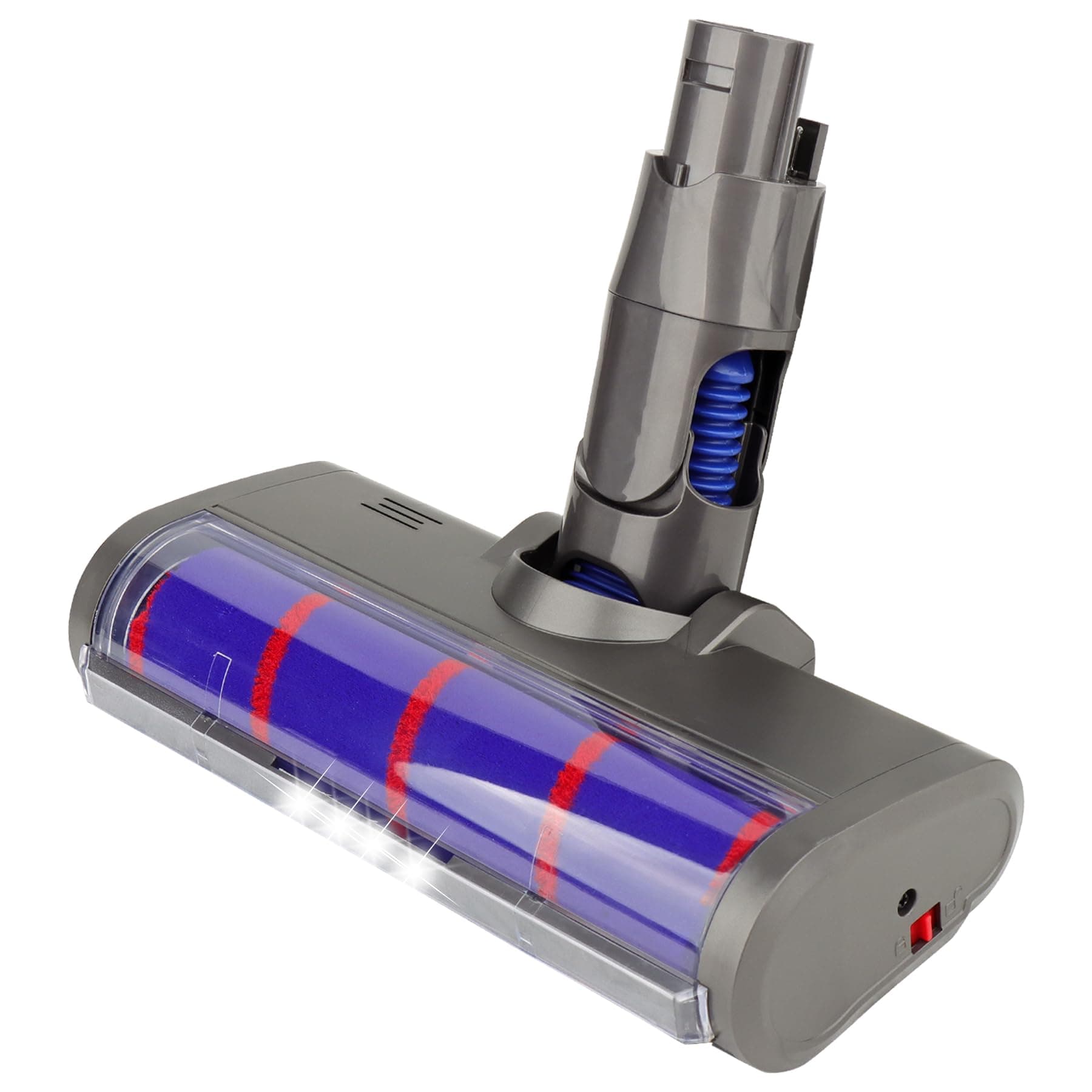 Replacement Soft Roller Cleaner Head Compatible with Dyson V6, DC58, DC59, DC61, DC62, DC74 Cordless Vacuum Cleaner, Hard Floor Attachment with Headlights (for A&B interface)