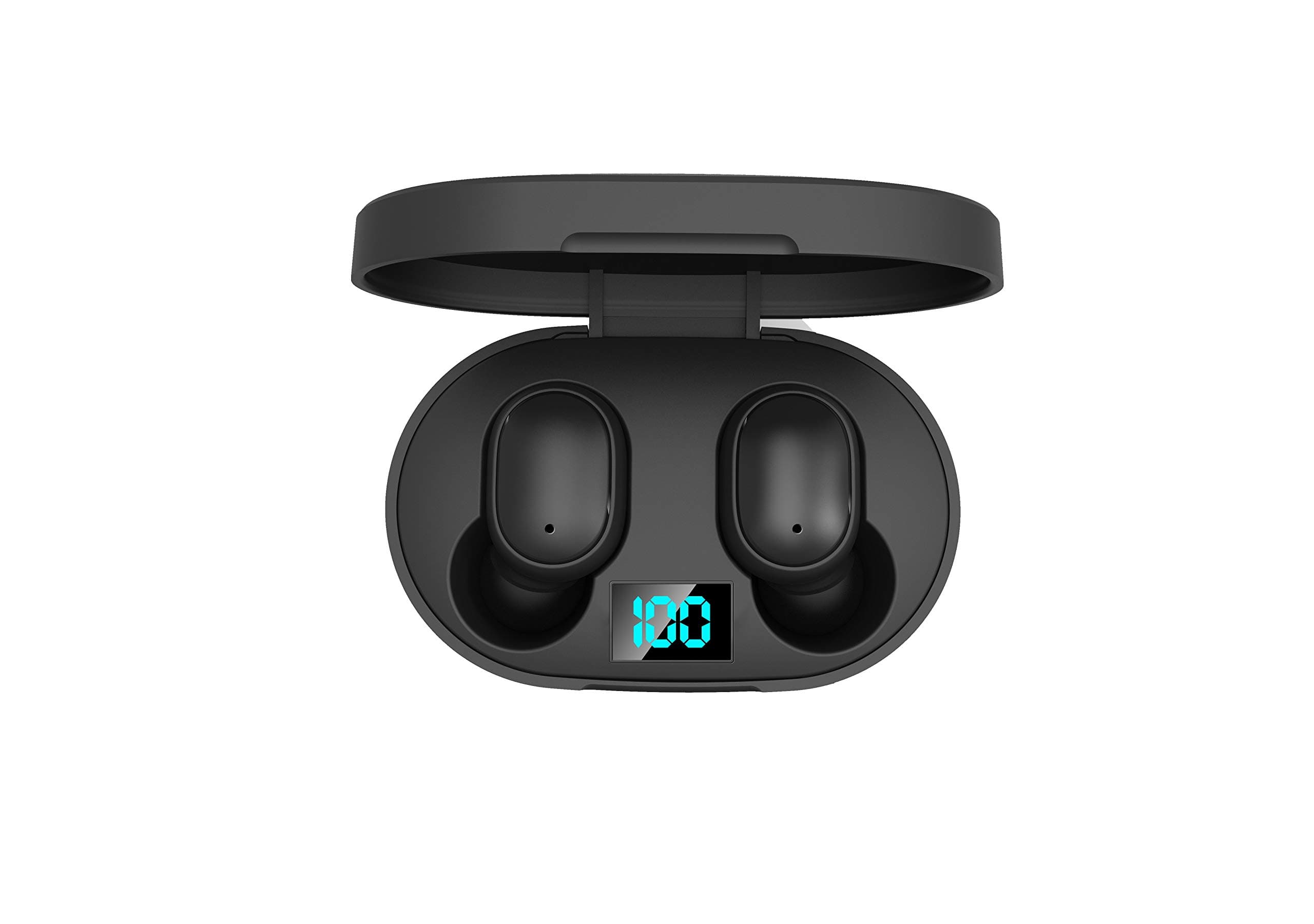 AirBeats Pro True Wireless Earbuds (TWS), LED Power Display, Bluetooth 5.0, Hi-Fi Sound, 10-Meter Range Earbuds, Handsfree Wireless Earphones (Black)