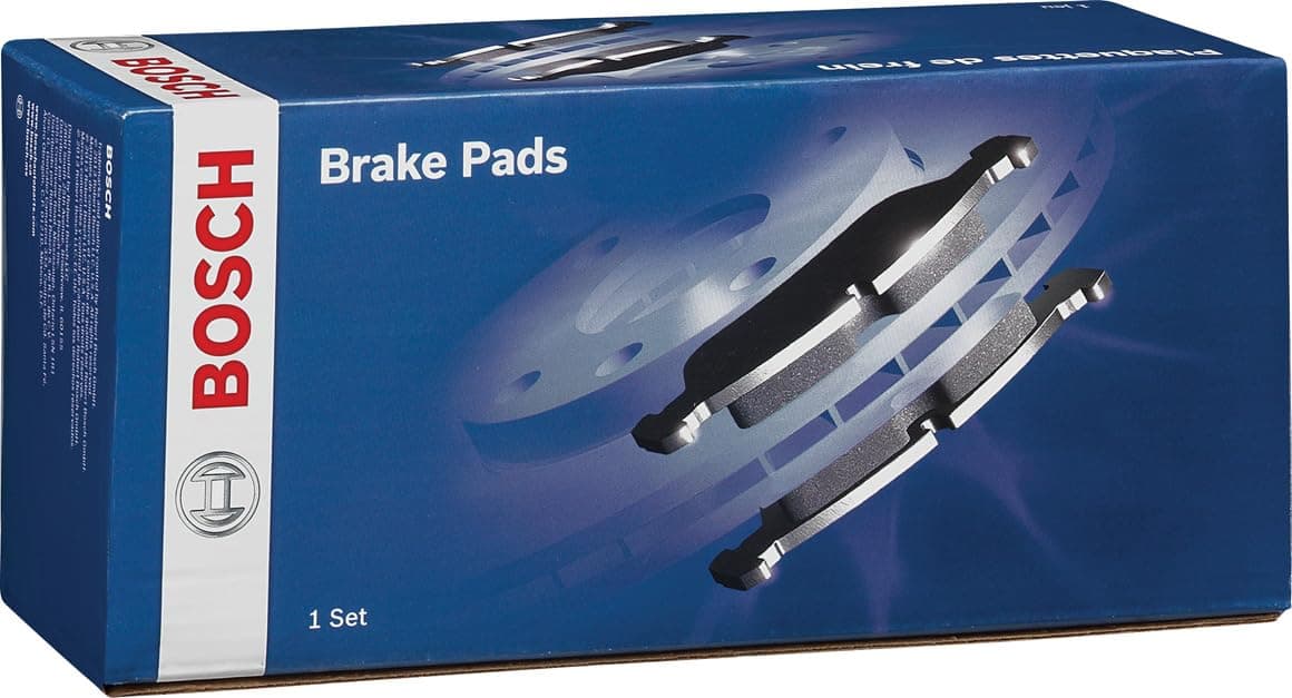 BOSCH BE1729H Blue Ceramic Disc Brake Pad Set with Hardware - Compatible with Select Mazda 3, 3 Sport; REAR