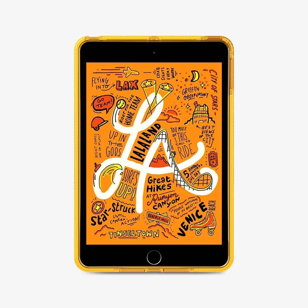 Tech 21 Evo Play2 w/Pencil Holder for iPad Mini 5 w/Ret (2019) - Yellow