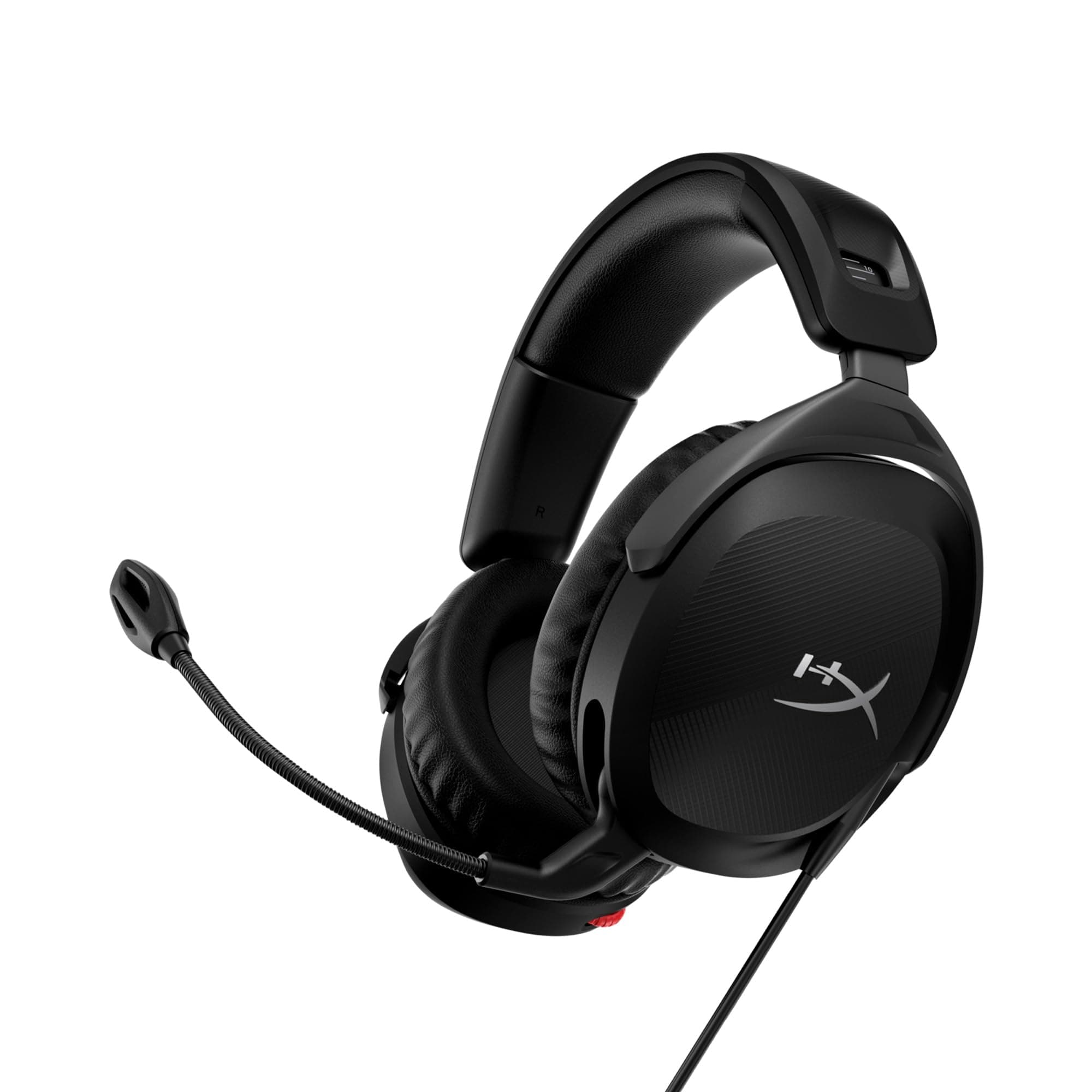 HyperX Cloud Stinger 2 Greatness Refined, Lightweight Wired Over Ear Headset with mic, Swivel-to-Mute Function, 50mm Drivers, PC Compatible - Black (519T1AA)