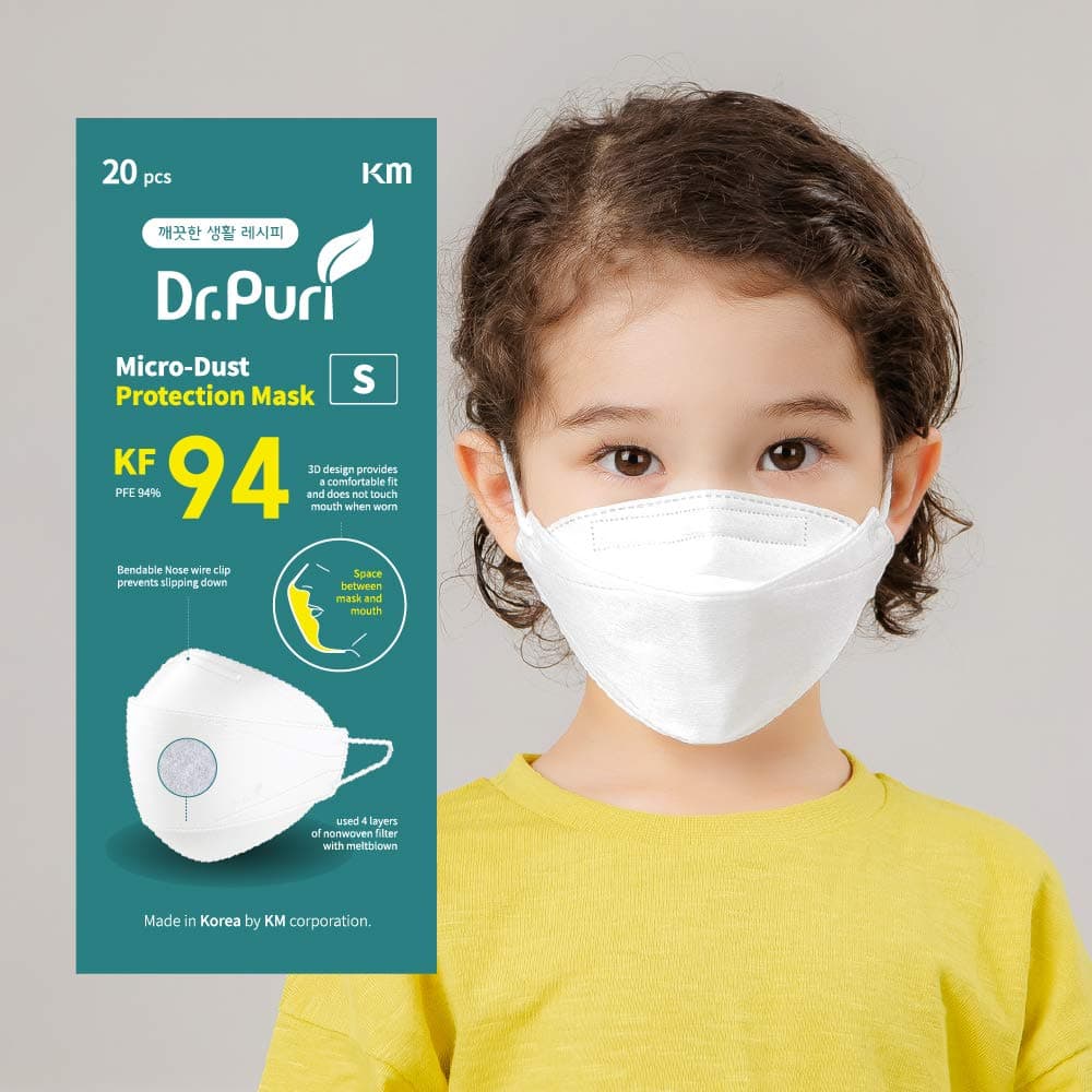 [20 Pack] Dr.Puri New Micro-Dust Protection Face Premium Mask (KF94)