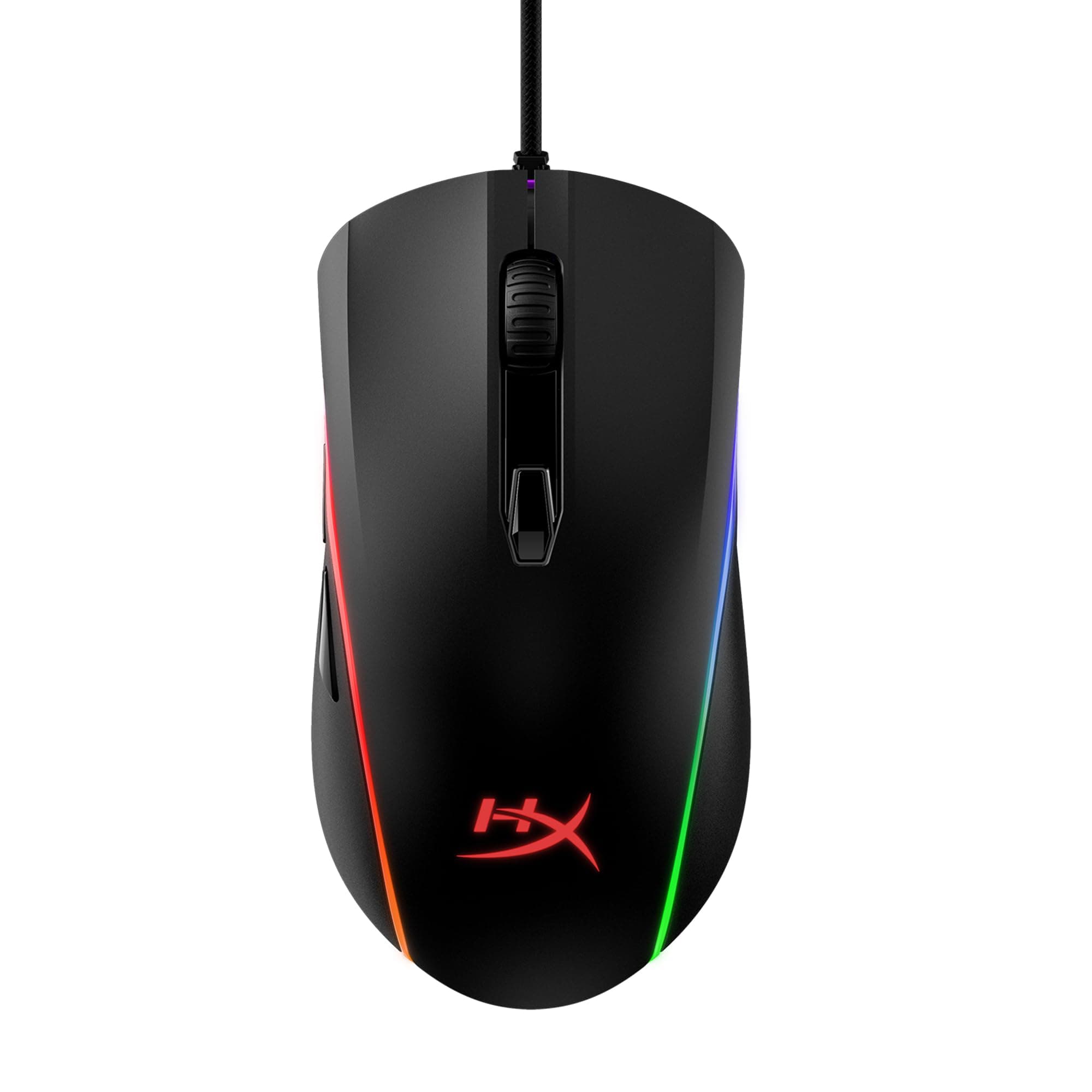 Pulsefire Surge RGB Wired Optical USB Gaming Mouse, Pixart 3389 Sensor up to 16000 DPI, Ergonomic, 6 Programmable Buttons - Black (HX-MC002B)