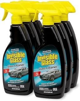 92164-6PK Premium Glass Cleaner Spray for Car Windshields and Windows, Automotive and Home Window Cleaner, Streak-Free, Ammonia-Free, Tint-Safe – 22 fl oz (Pack of 6)