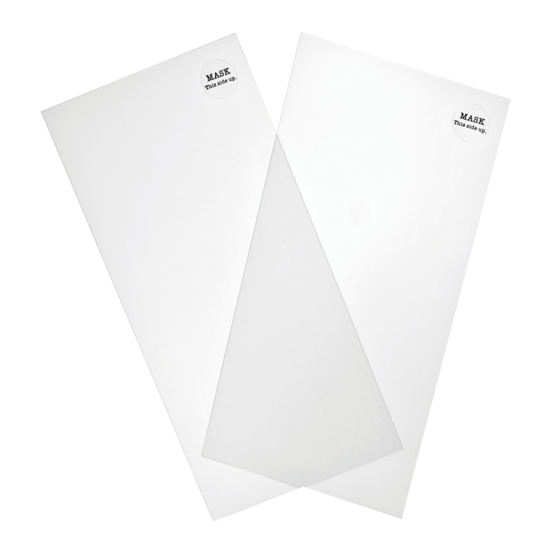 Mask Sheets by Tim Holtz Idea-ology, 2 Mask Sheets and 2 Storage sheets per Pack, Plain, 6 x 12 Inches, Plastic, TH92815