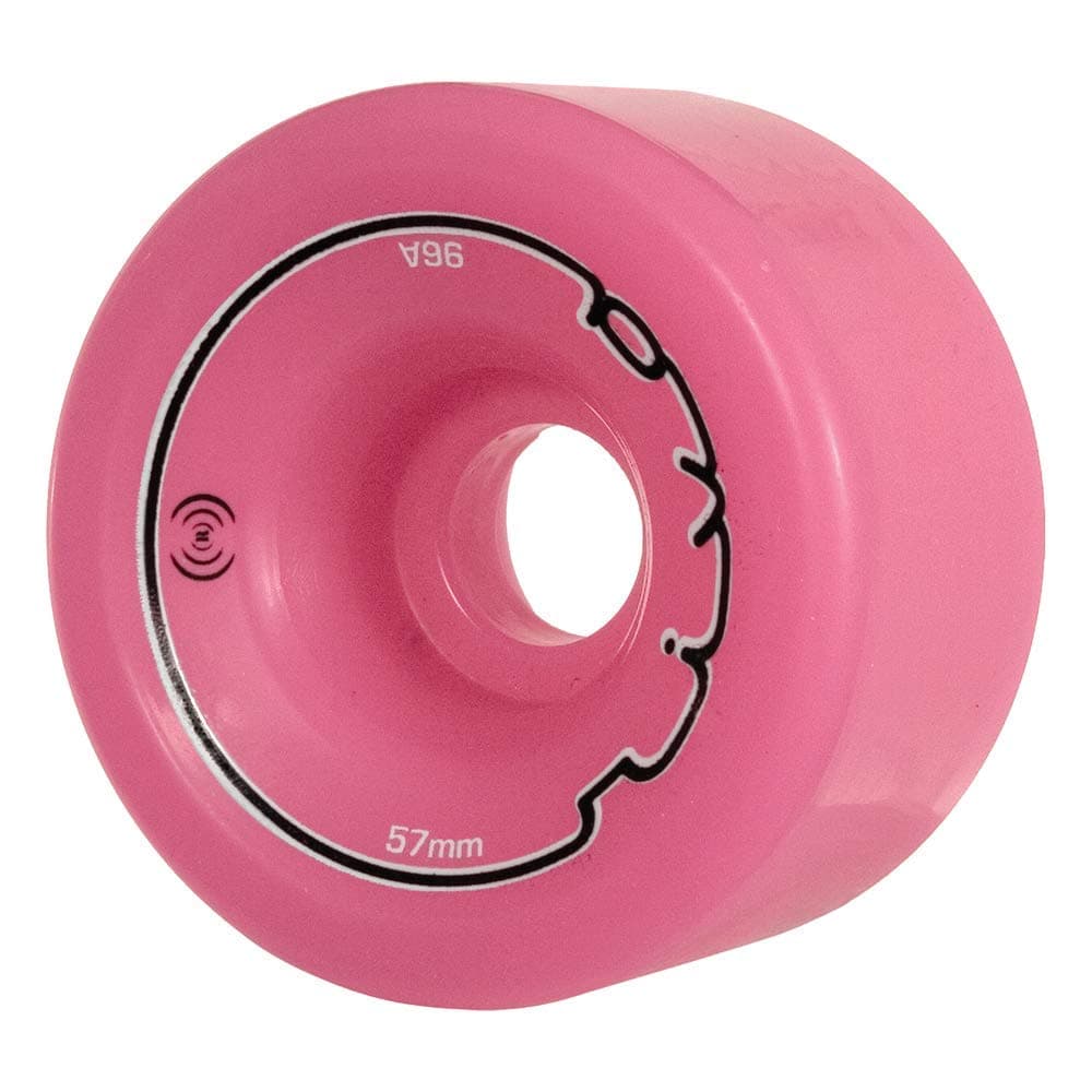 Sonar Wheels - Riva - Quad Roller Skate Wheels - 4 Pack of 32mm x 57mm 96A Wheels | Pink