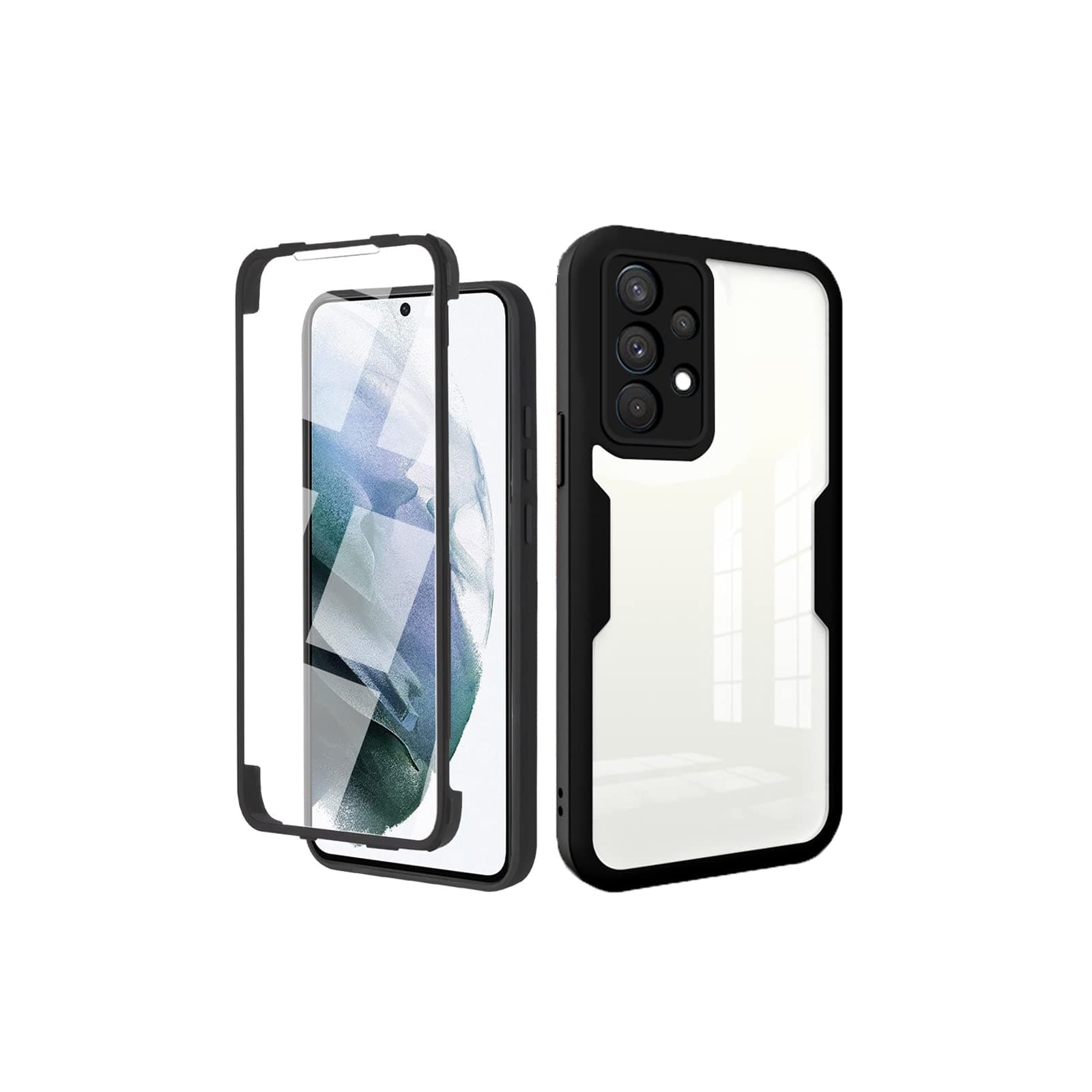 Case for Samsung Galaxy A52 5G, Galaxy A52 Case with Built in Screen Protector, Full Body Shockproof Phone Case Rugged Protective Cover for Samsung Galaxy A52 5G / A52 4G