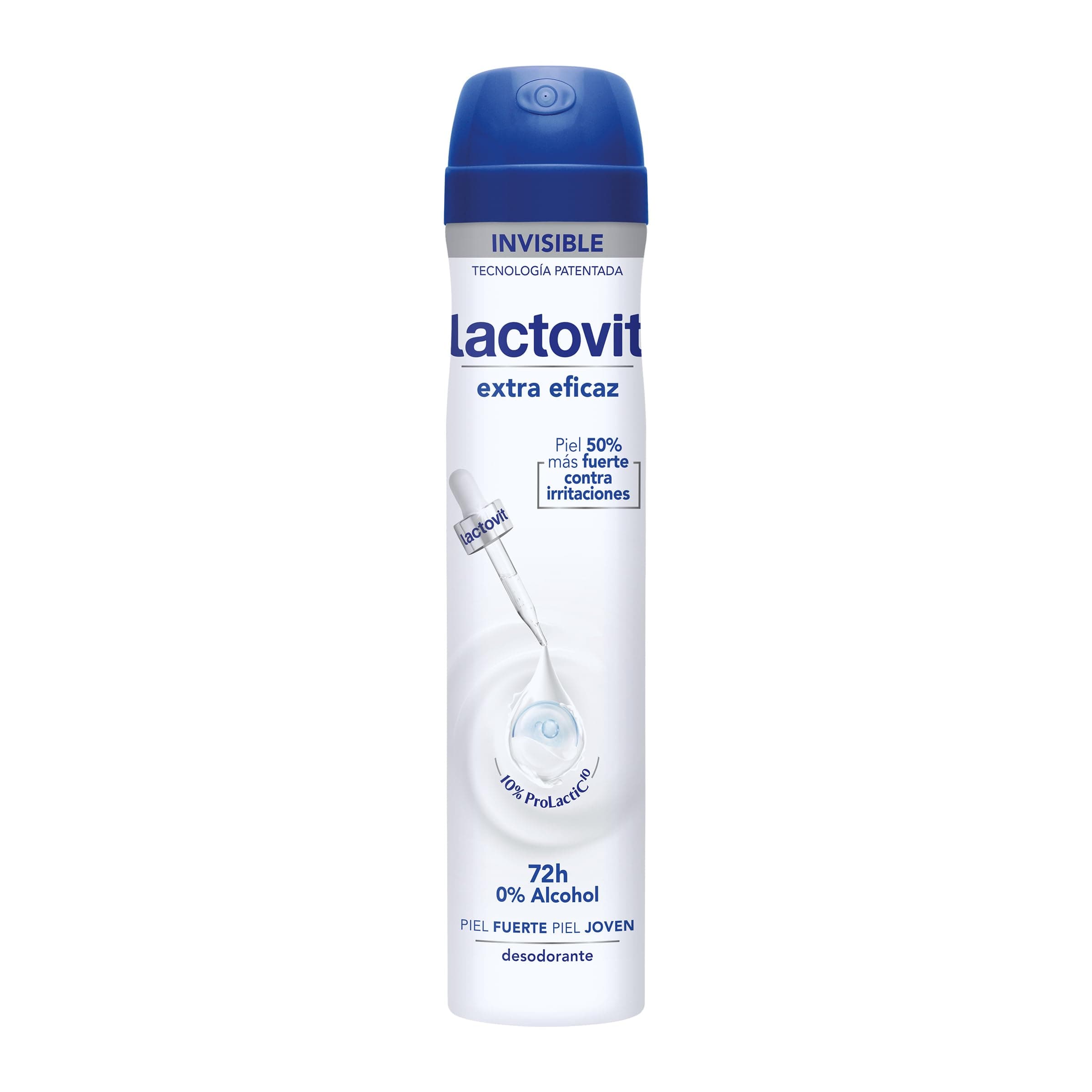 Lactovit - Extra Effective Deodorant with Protect Microcapsules, 0% Alcohol, Anti-irritation and Efficacy 72H, Ambalage may vary
