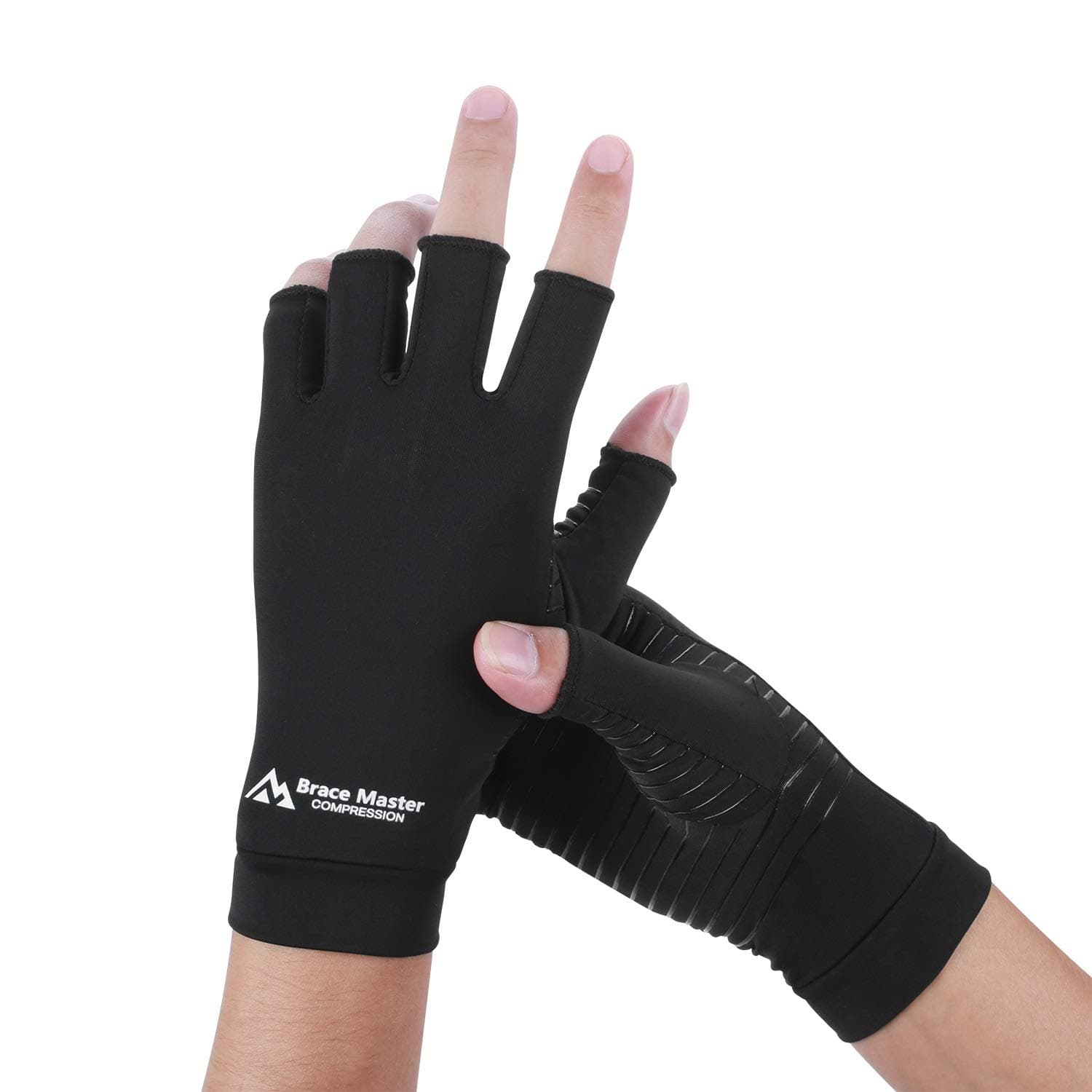 2 Pairs Compression Gloves Support and Warmth for Hands, Finger Joint, Relieve Pain from Rheumatoid, Osteoarthritis, RSI, Carpal Tunnel, Women