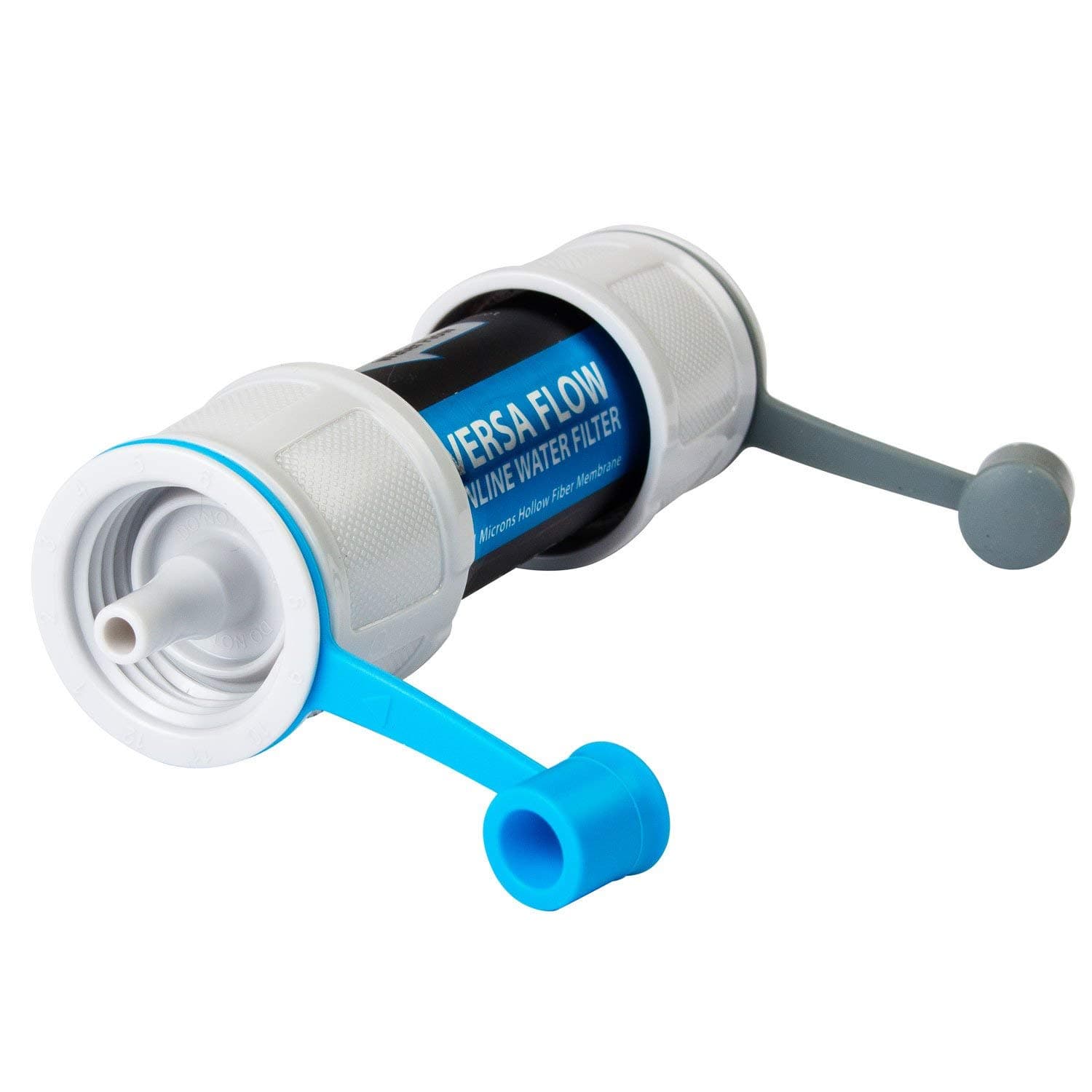 Versa Flow Light-Weight Water Filter System - Hollow Fiber Inline or Straw Filter for Survivor and Emergency Filtration