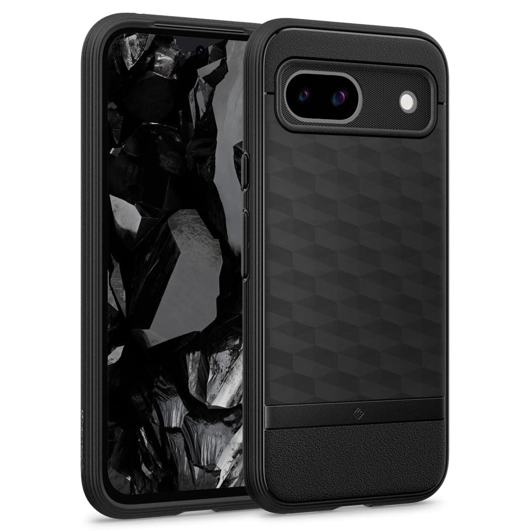 Caseology Parallax for Google Pixel 8a Case 5G [3D Ergonomic Design](2024) - Matte Black