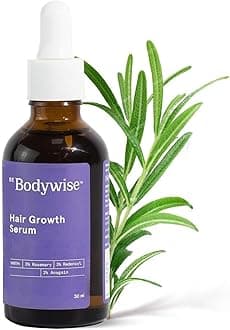 Be Bodywise 3% Rosemary Hair Serum | With 3% Redensyl & 2% Anagain | For Thicker & Stronger Hair | Prevents Hair Fall & Stimulates Hair Follicles | For All Hair Types | 30ml
