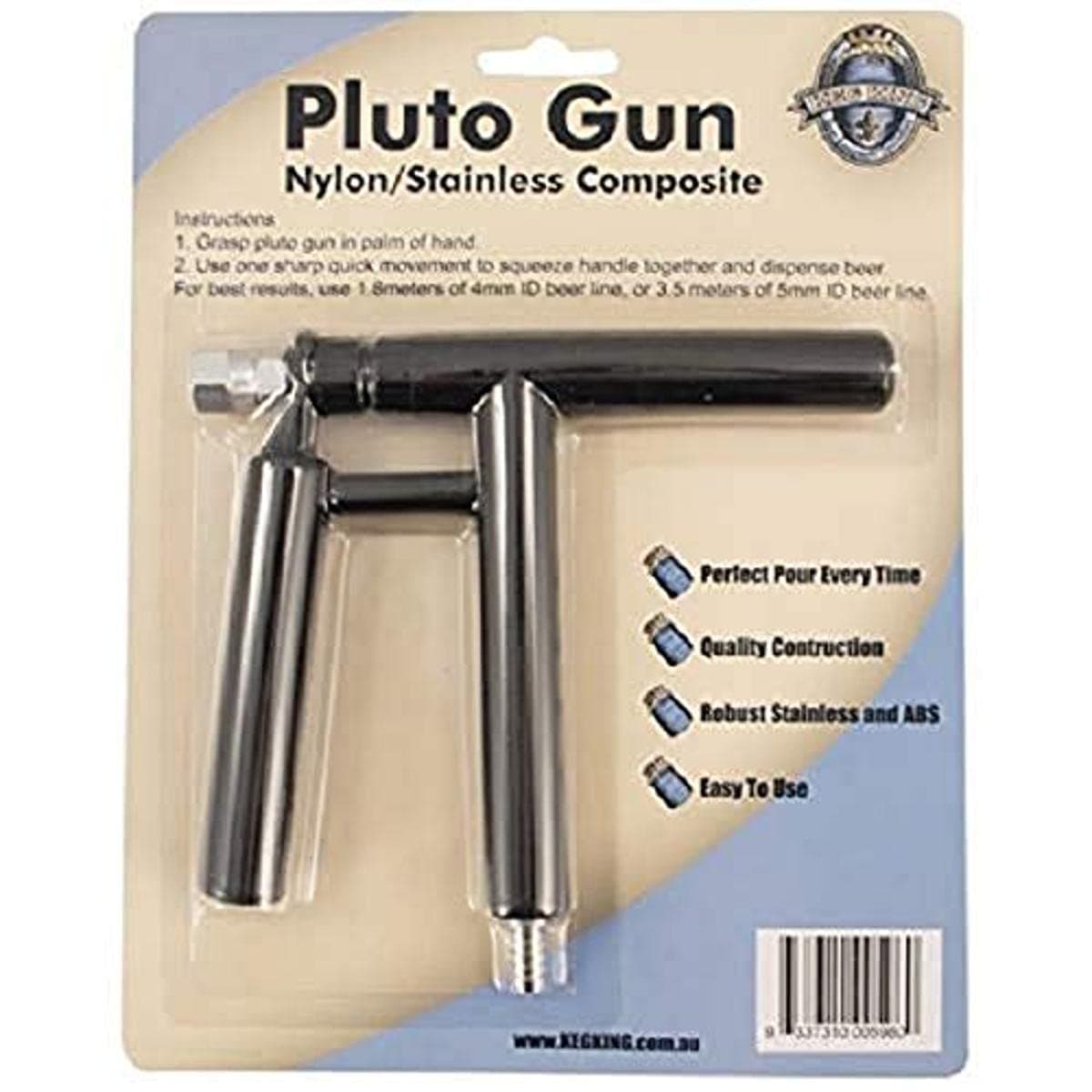 Homebrewers Outpost - D1262 Pluto Beverage Gun - ABS