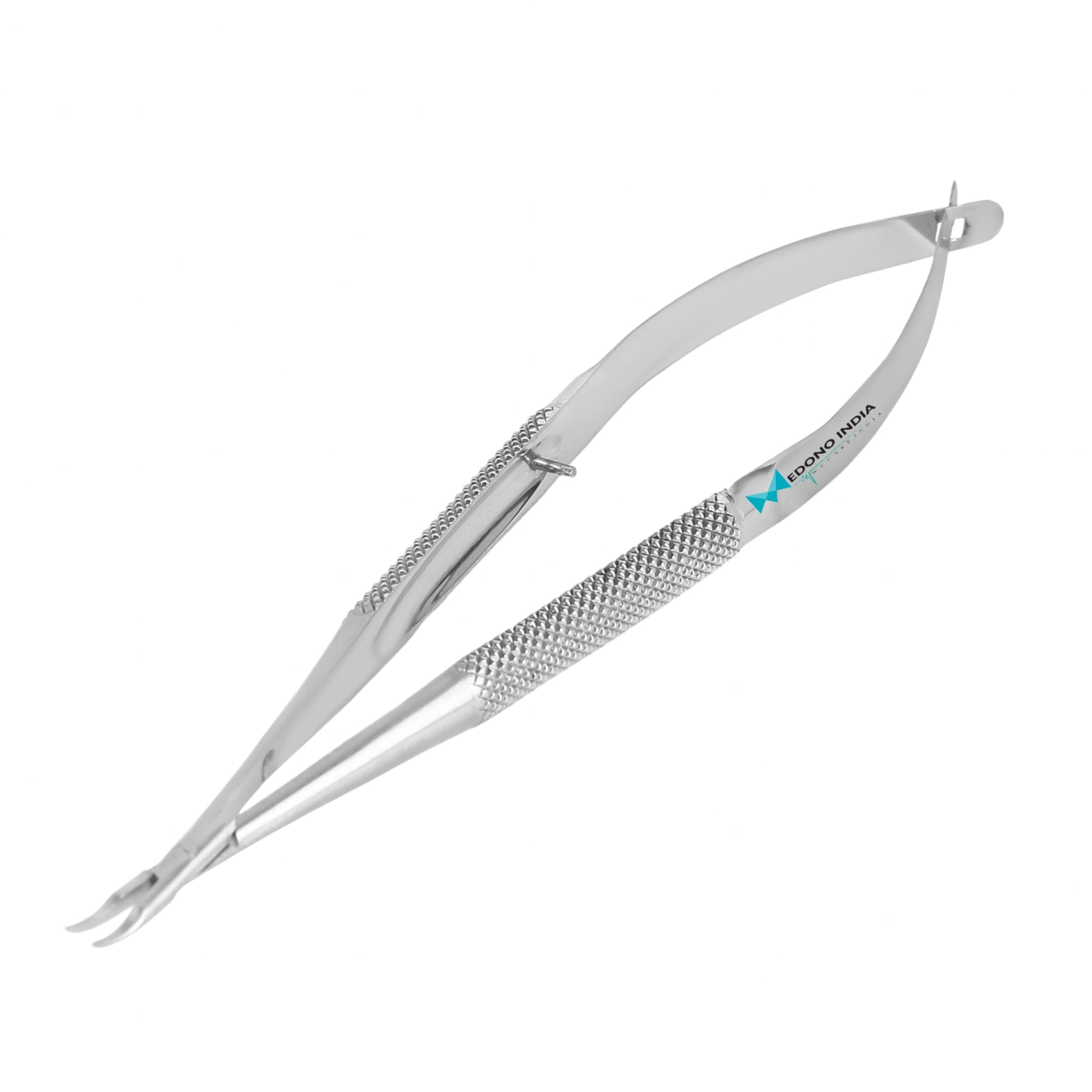 Barraquer Micro Jawa Needle Holder (Curved Without Lock) | 13cm - 5" Inch | Curved Microsurgery | Fine Needle | High Quality | Stainless Steel