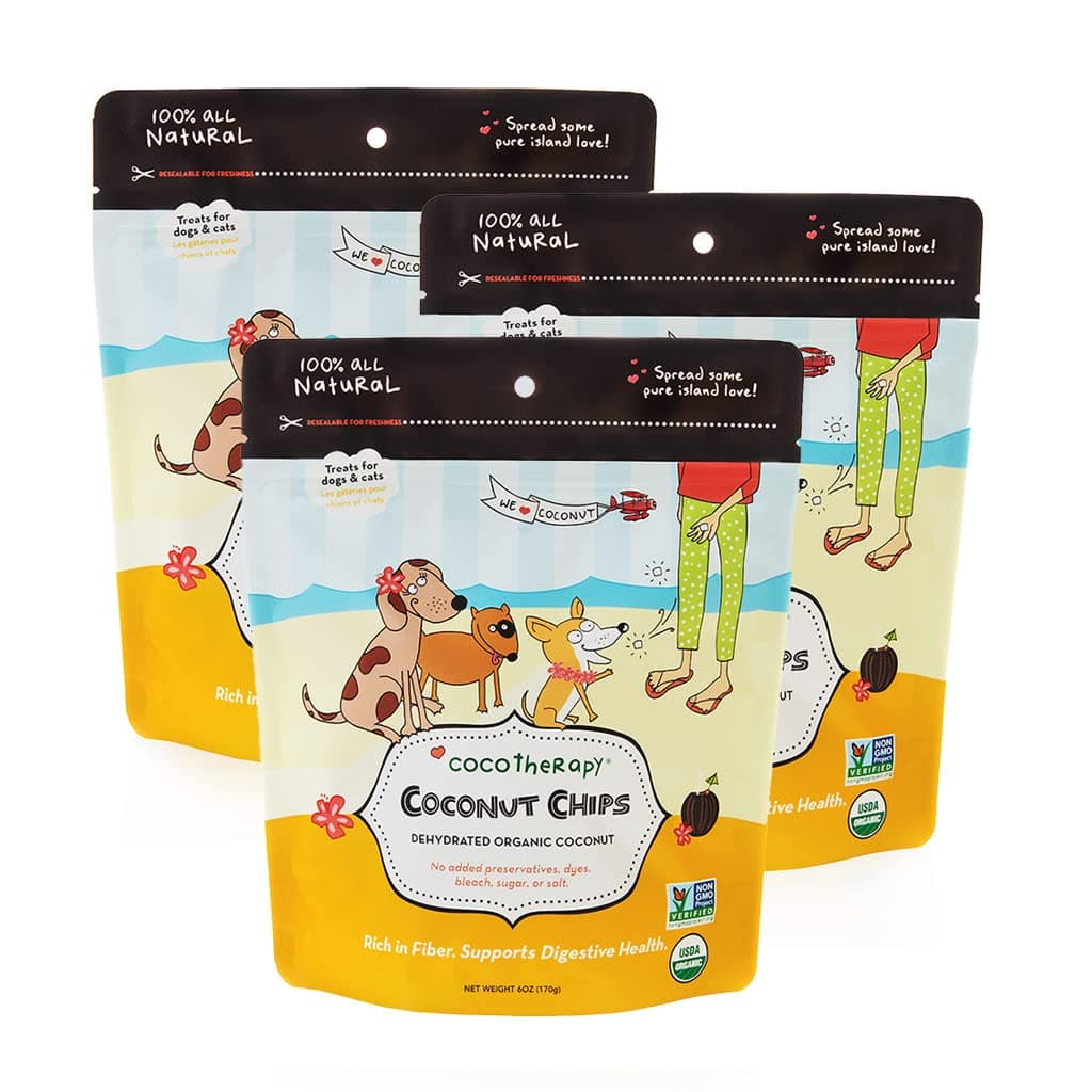 CoCoTherapy Coconut Chips - 6 oz Each (3 Pack)