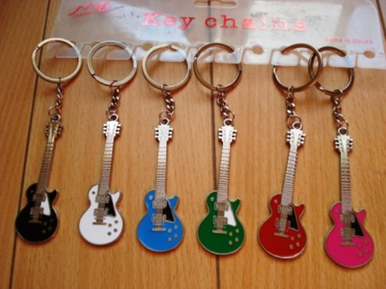 Guitar Keychain (Color May Vary)