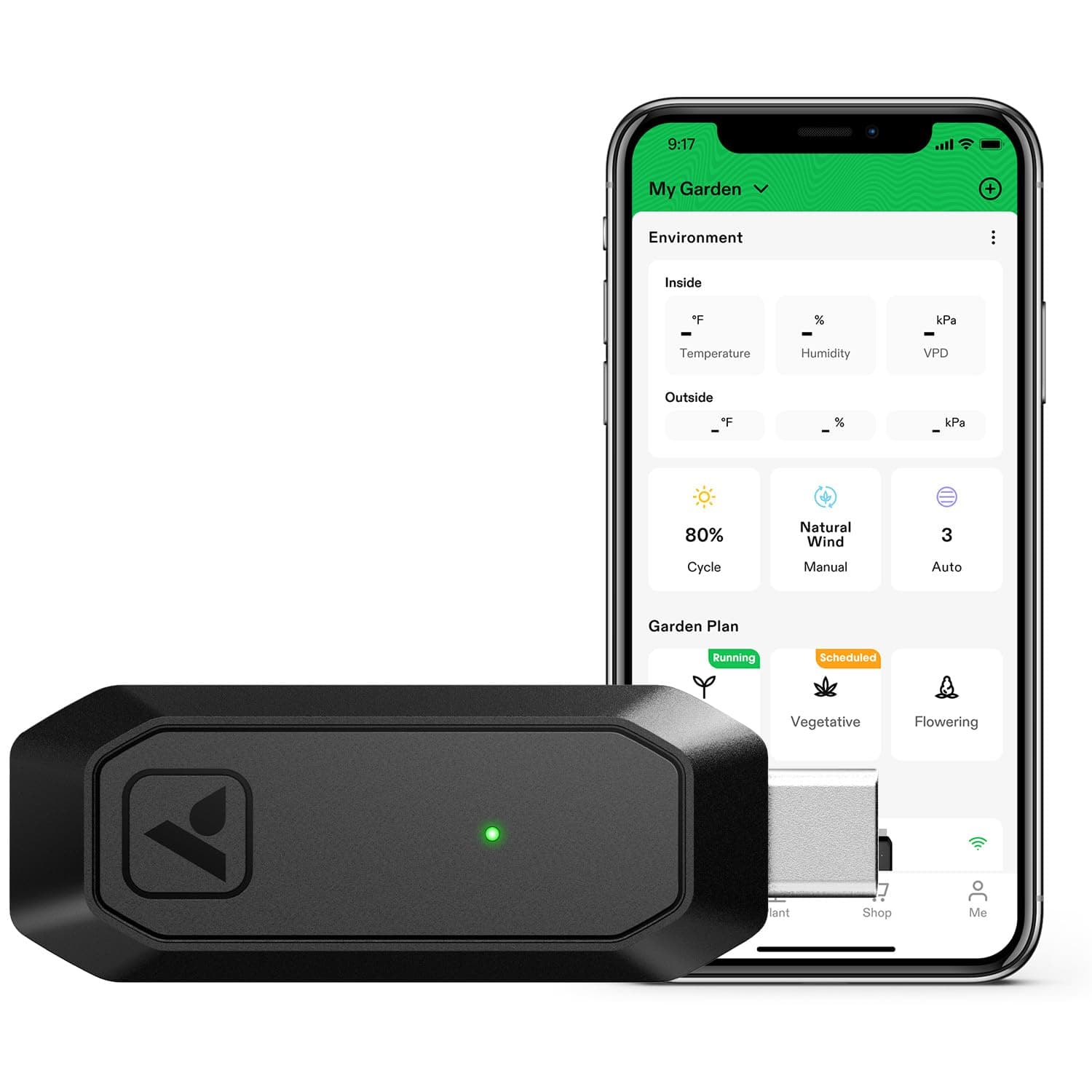 GrowHub Controller E25 for Grow Tent Cooling Ventilation Lighting, Supports Smart Grow System Devices, Easy to Install & Use, WiFi App Controllable, Expansion Port for E42A+/E42A/E42