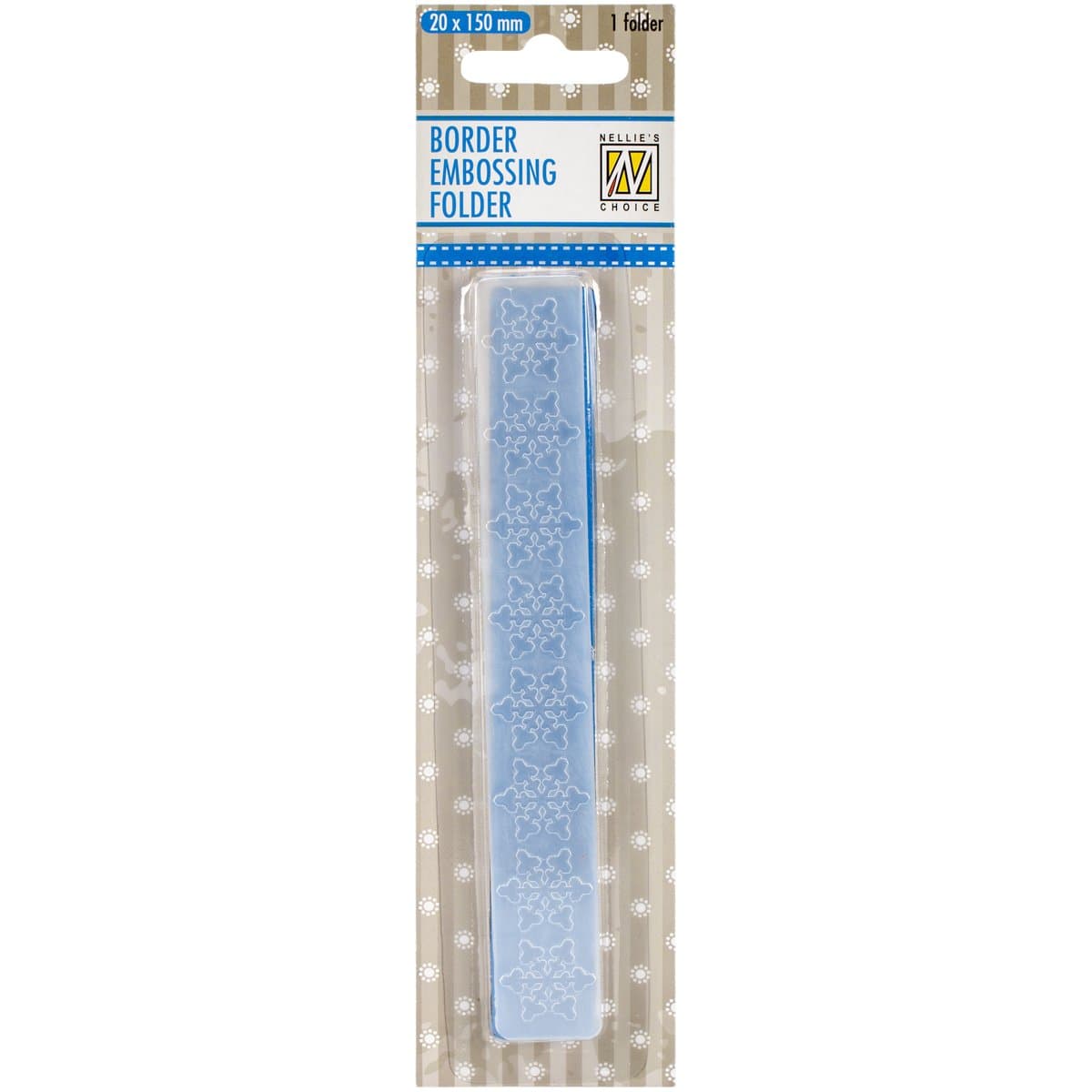 Nellie Border Embossing Folder, Snowflake Border