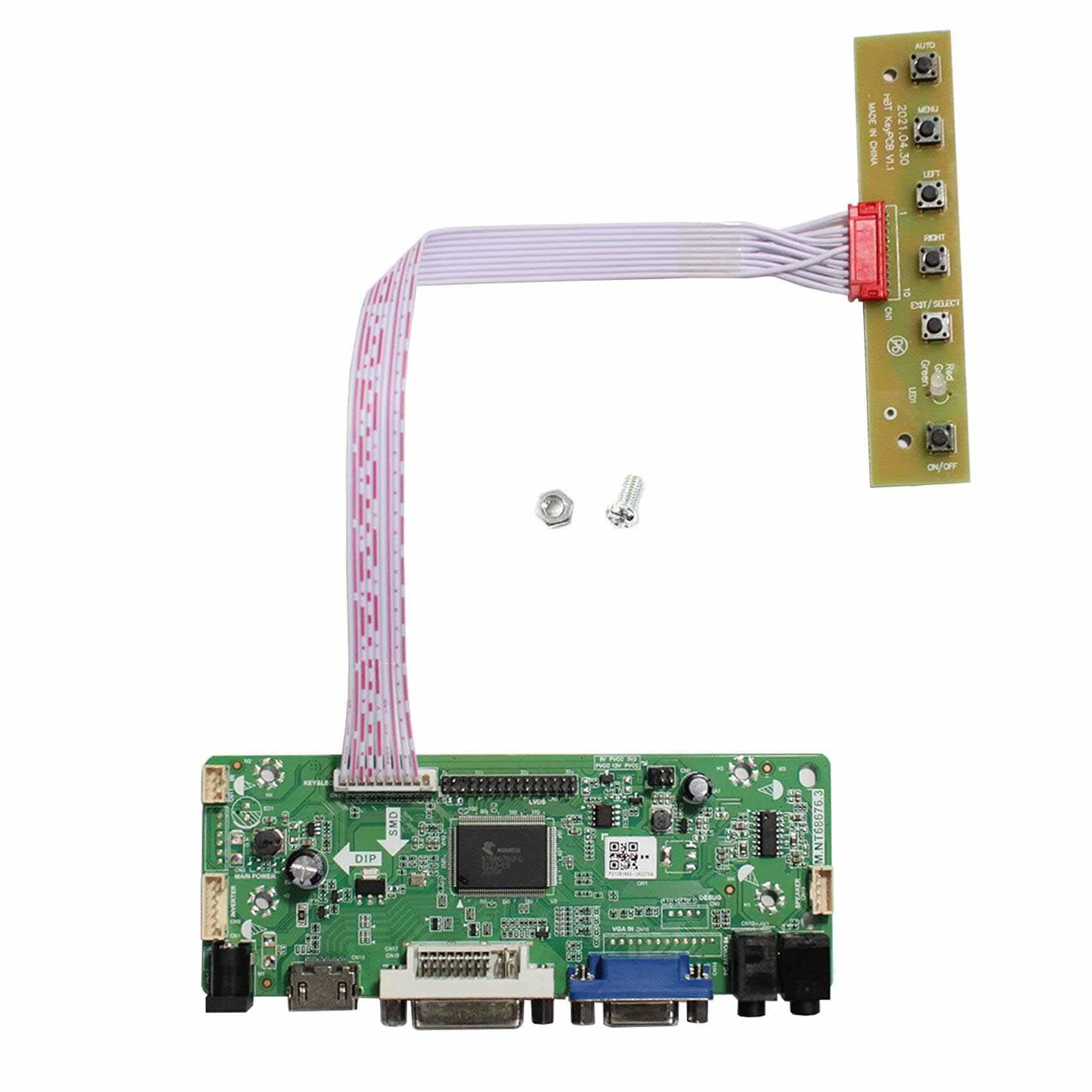 HD-MI Audio LVDs Controller Board 30pin for M170ETN01.1 WYD170SKD-01 M170QGBN30 01B 01A CD170A54-01 17" 1280x1024 WLED LCD Screen