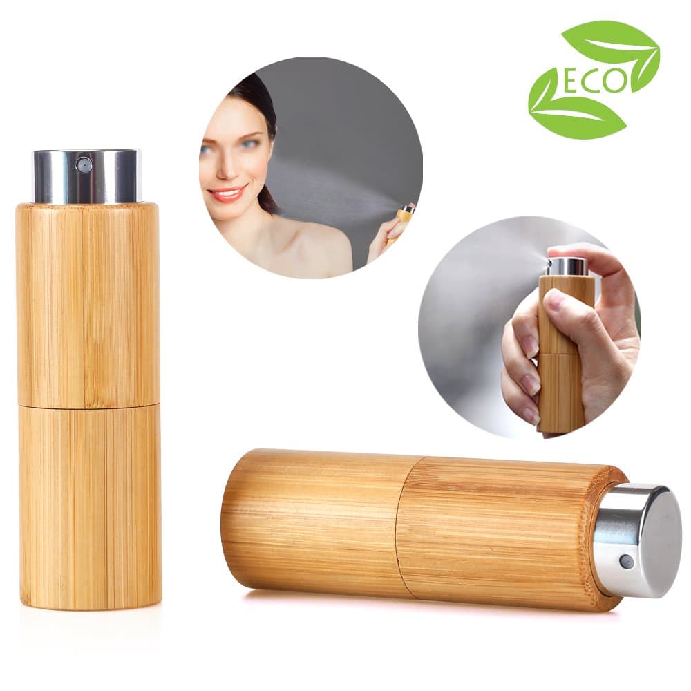 2 pcs 10 ml Travel Perfume Atomizer Spray Bottle- Twisting Concealed Mouth Design/Portable Refillable Empty Bottle for Perfume and Aftershave