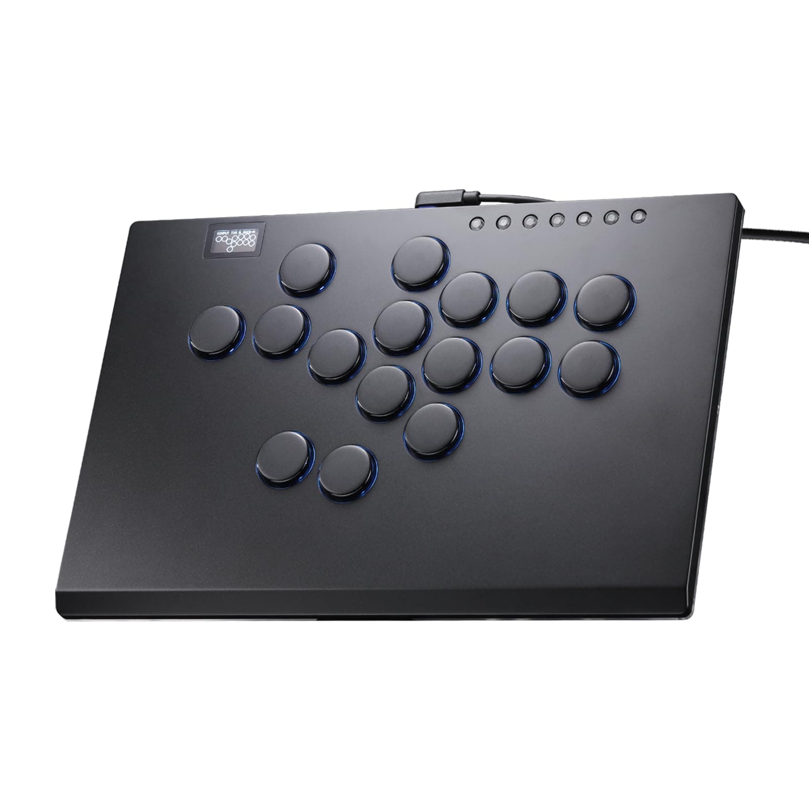Leverless Controller Arcade Stick CosmoxGaming M16 Plus: Aluminum Leverless Controller,Leverless Arcade Stick for PC/PS3/PS4/Switch Game,Crystal Low-Profile Switch Arcade Stick Support Hot Swap & SOCD