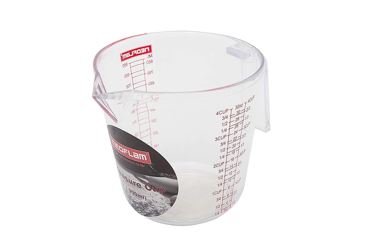 Neoflam Cup for Measure - 900ml - PS material, White, kitchen tools