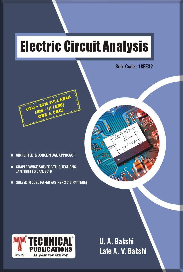 Electric Circuit Analysis for BE VTU Course 18 OBE & CBCS (III- EEE - 18EE32)