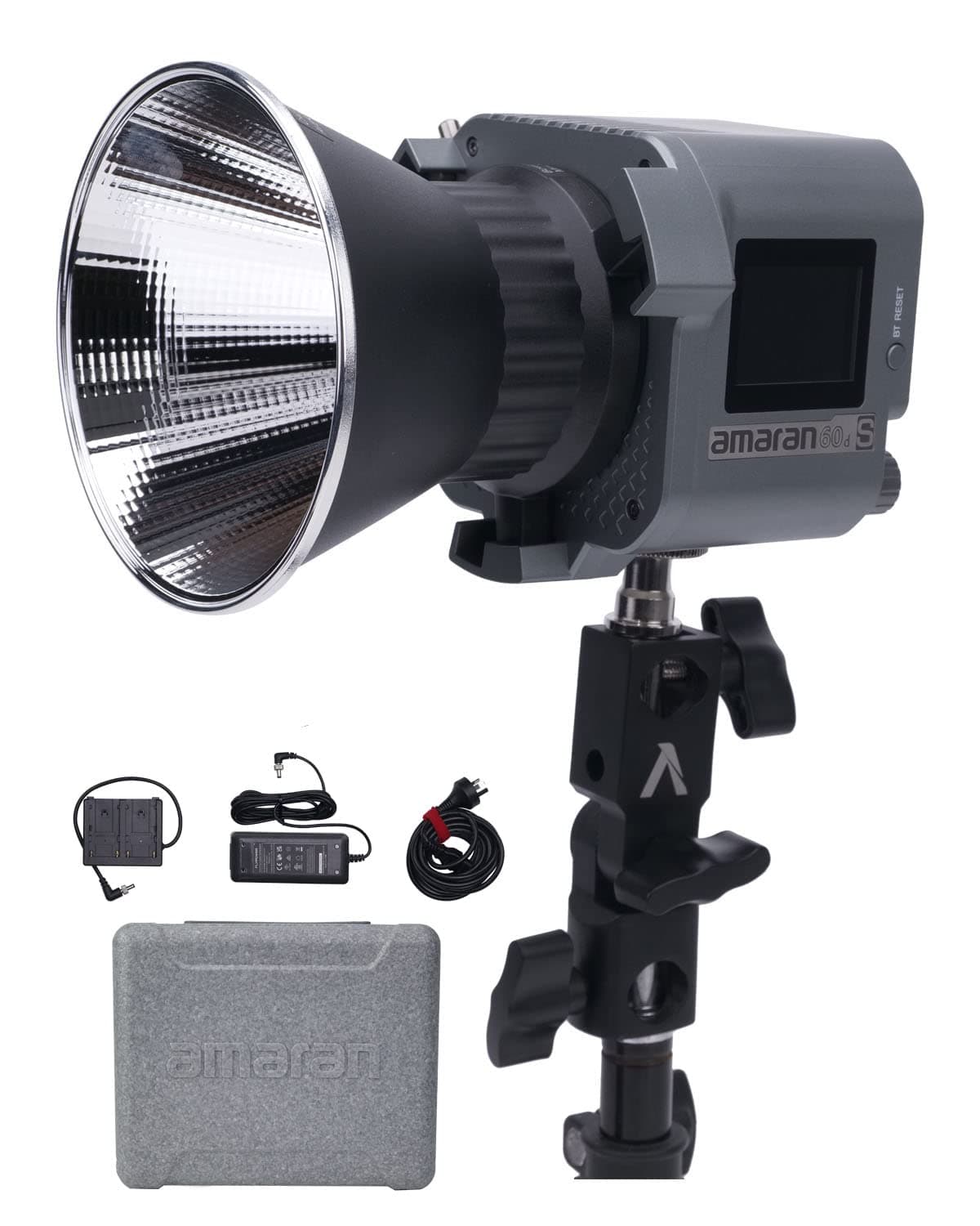 - Aputure amaran 60dS Video Lighting,amaran 60d Studio Light,65W Bowens Mount LED Video Light,App Control,DC/AC Power Supply,Photography Lighting