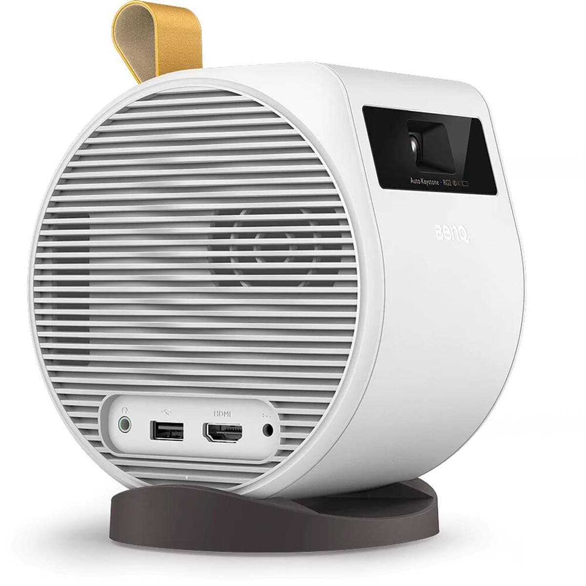 BenQ GV11 LED Portable Ceiling Projector with 135˚ Rotating Angle Projection | 270˚ Bass Extensions Bluetooth Speaker | Android TV 10 | Auto Vertical Keystone| WiFi|Chromecast & AirPlay|HDMI | USB-A